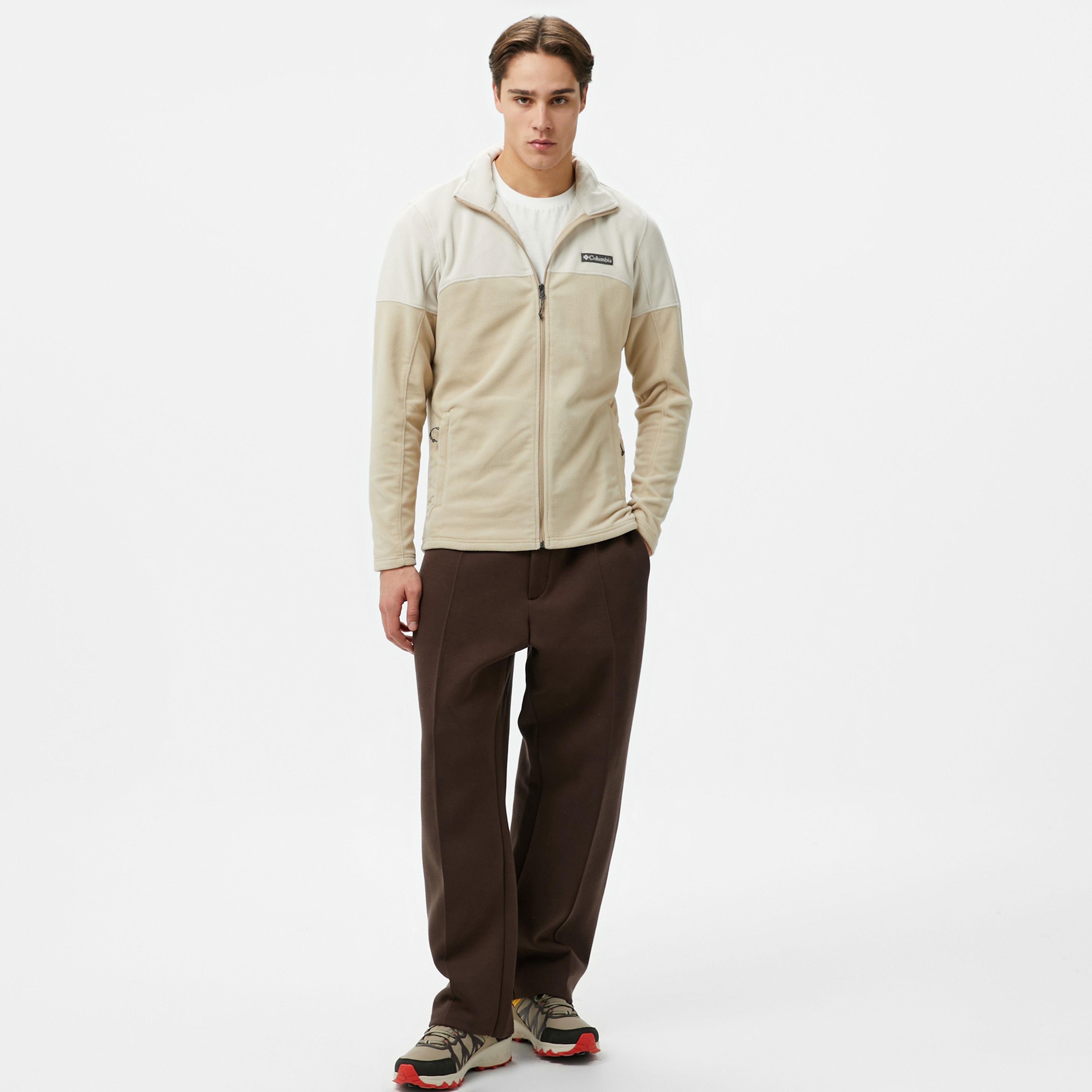 Columbia Basin Trail Full Zip Erkek Krem Mont