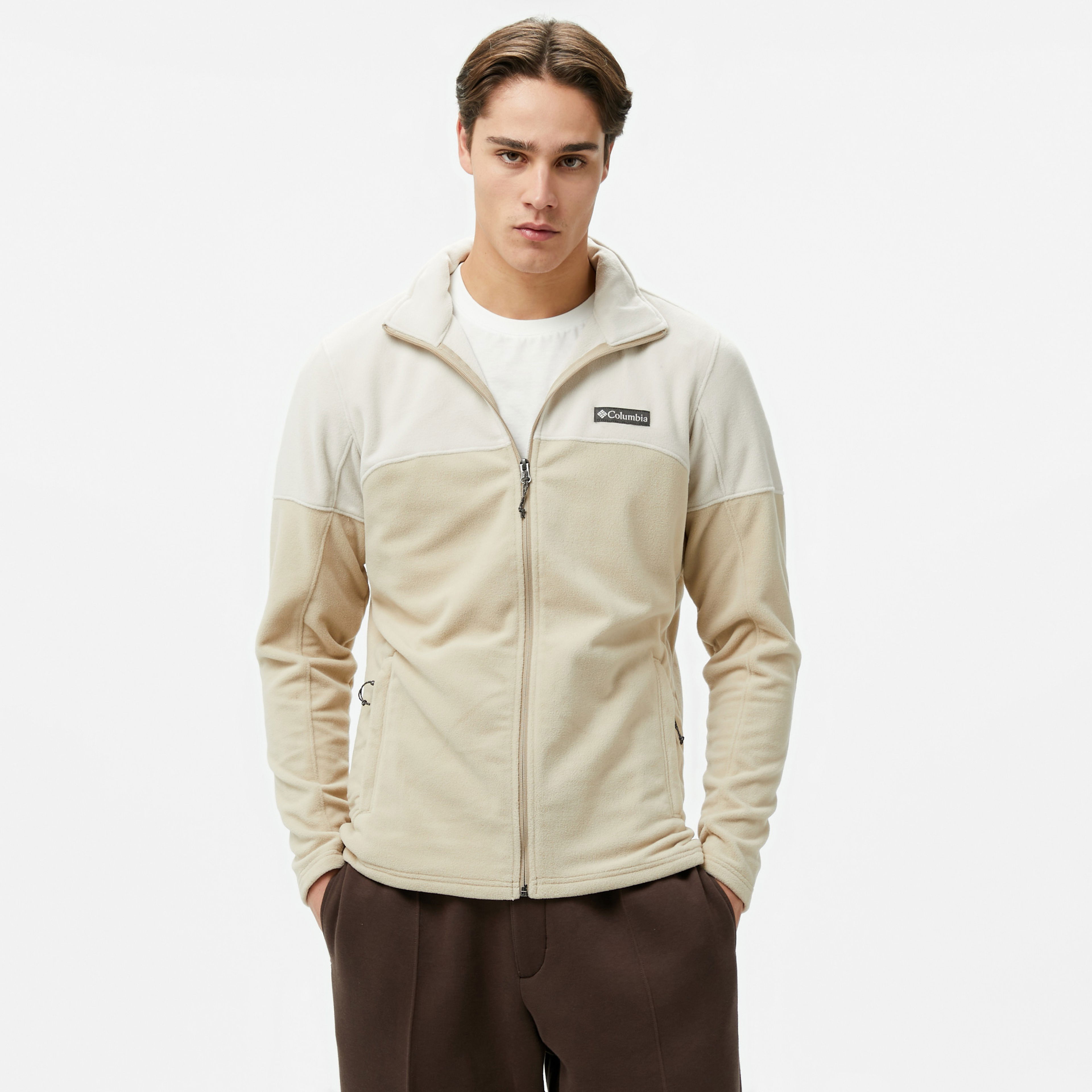 Columbia Basin Trail Full Zip Erkek Krem Mont