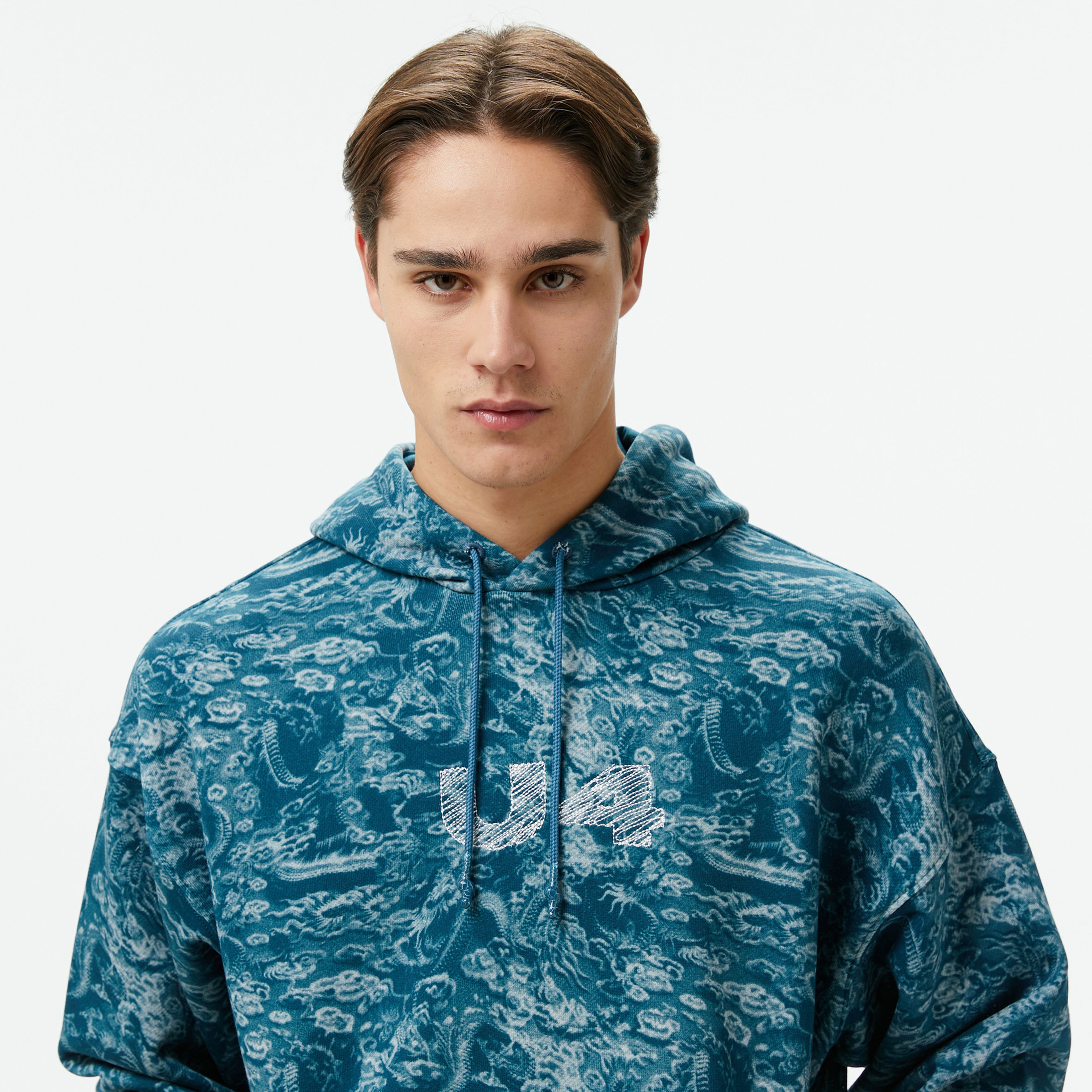 UNITED4 Limited Edition Dragon Erkek Lacivert Sweatshirt