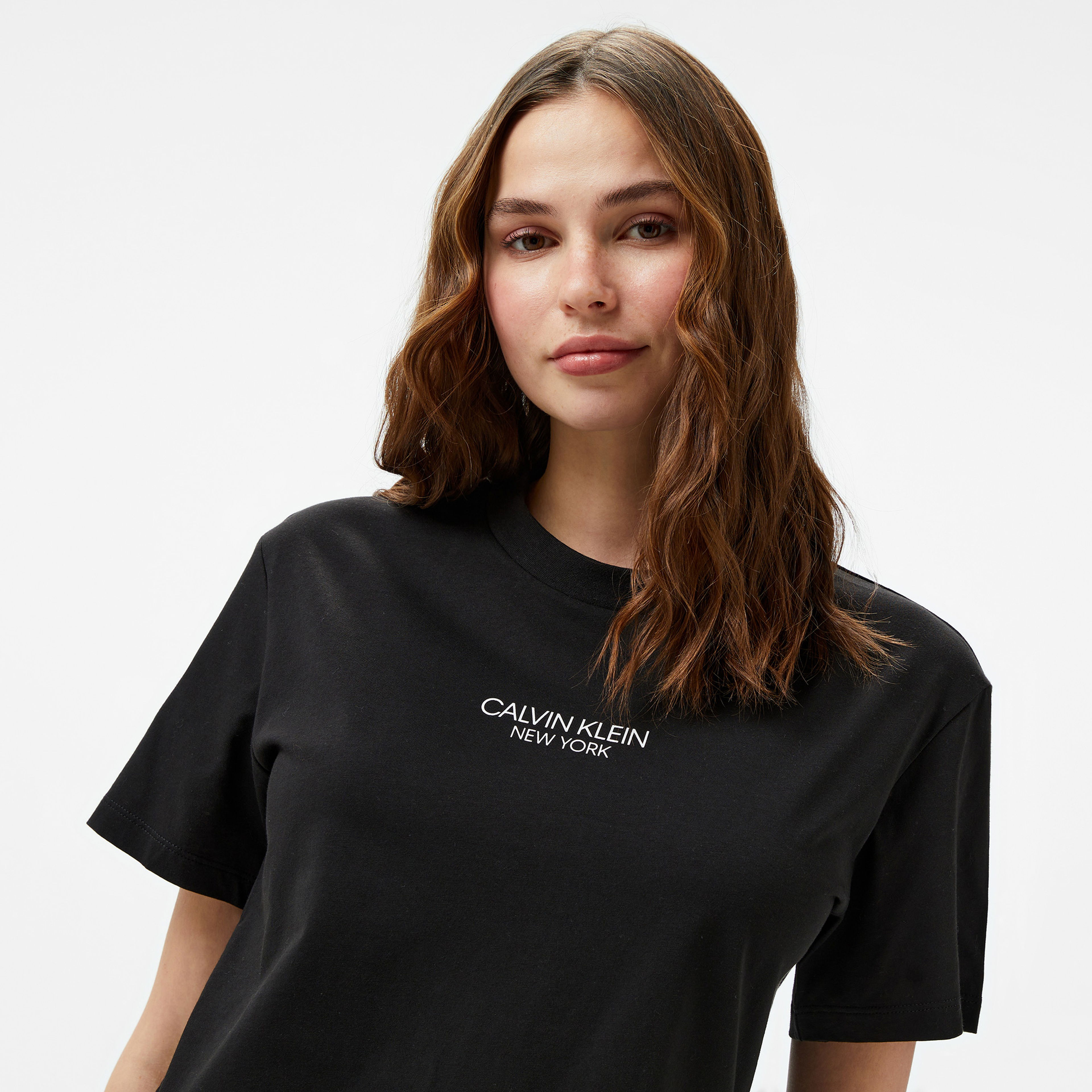 Calvin Klein Calvın Kleın Newyork Kadın Siyah T-Shirt