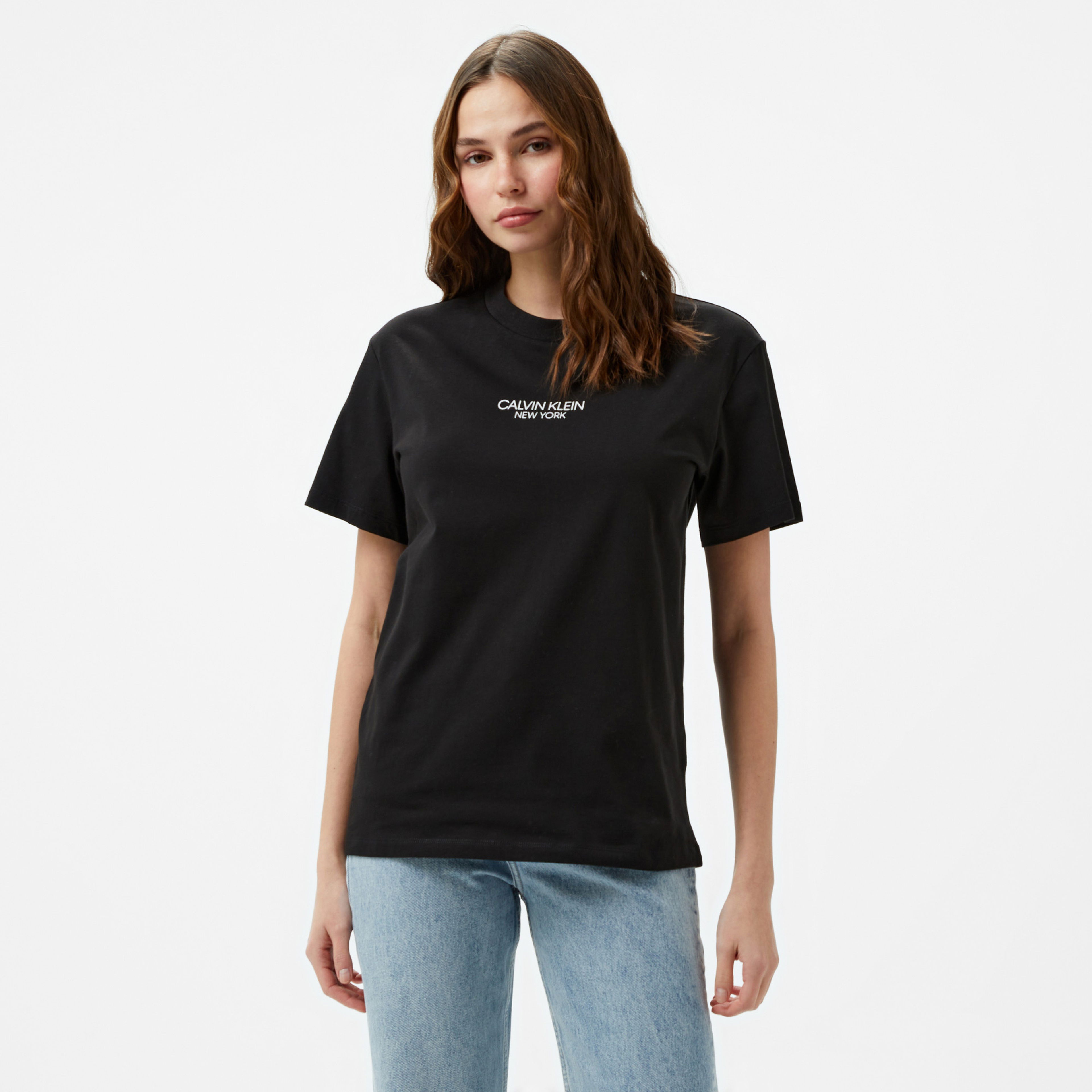 Calvin Klein Calvın Kleın Newyork Kadın Siyah T-Shirt