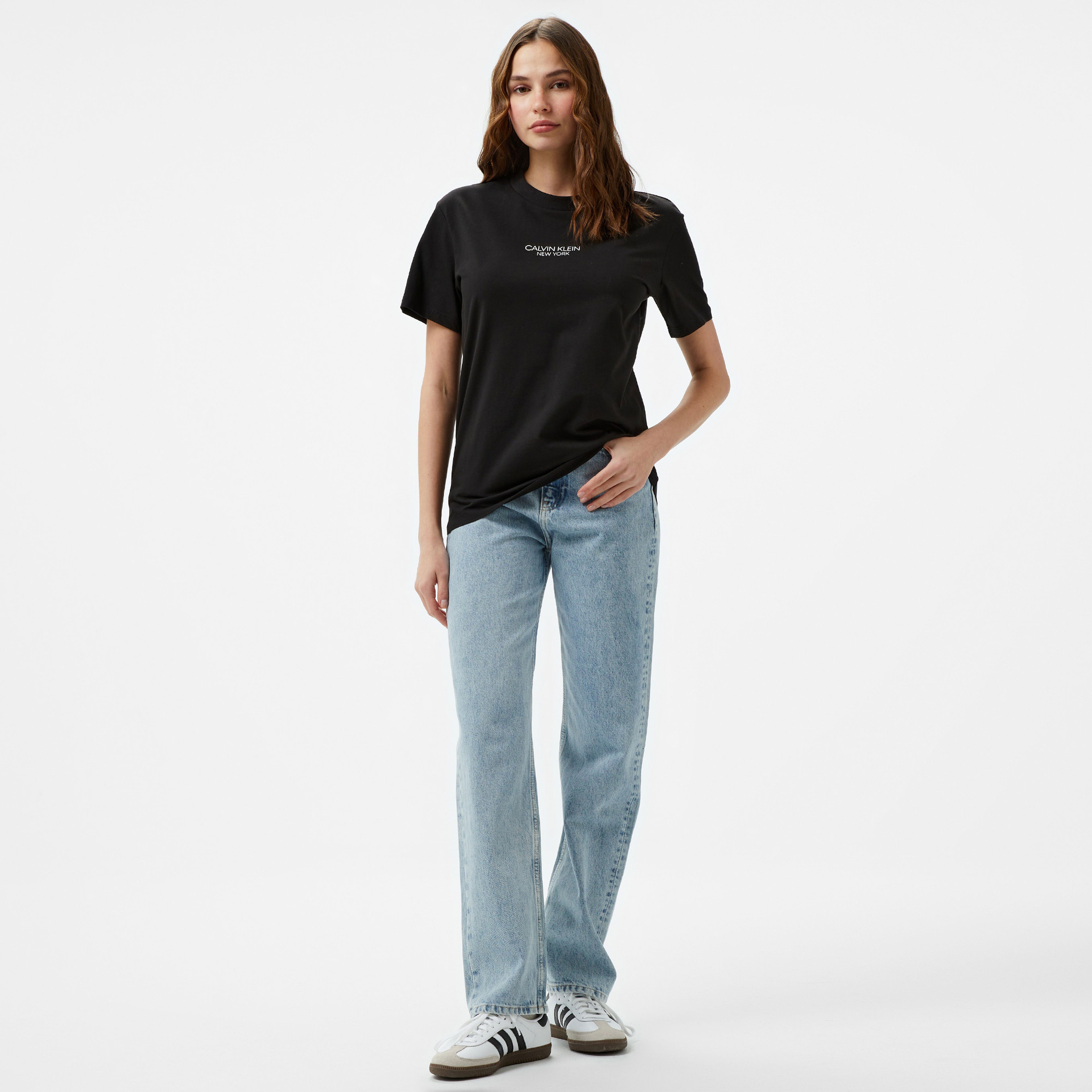 Calvin Klein Calvın Kleın Newyork Kadın Siyah T-Shirt
