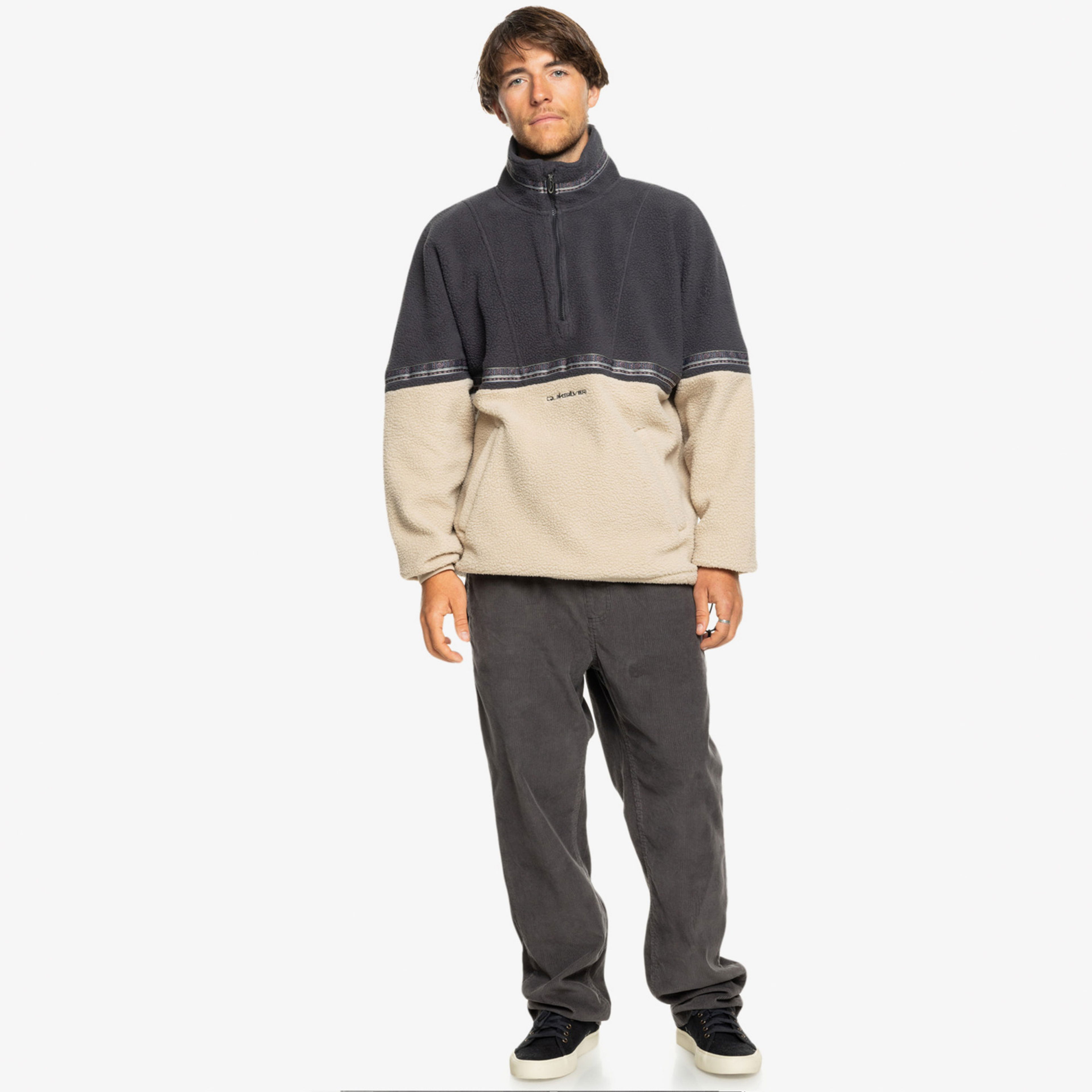 Quiksilver Blok Erkek Bej Polar Üst