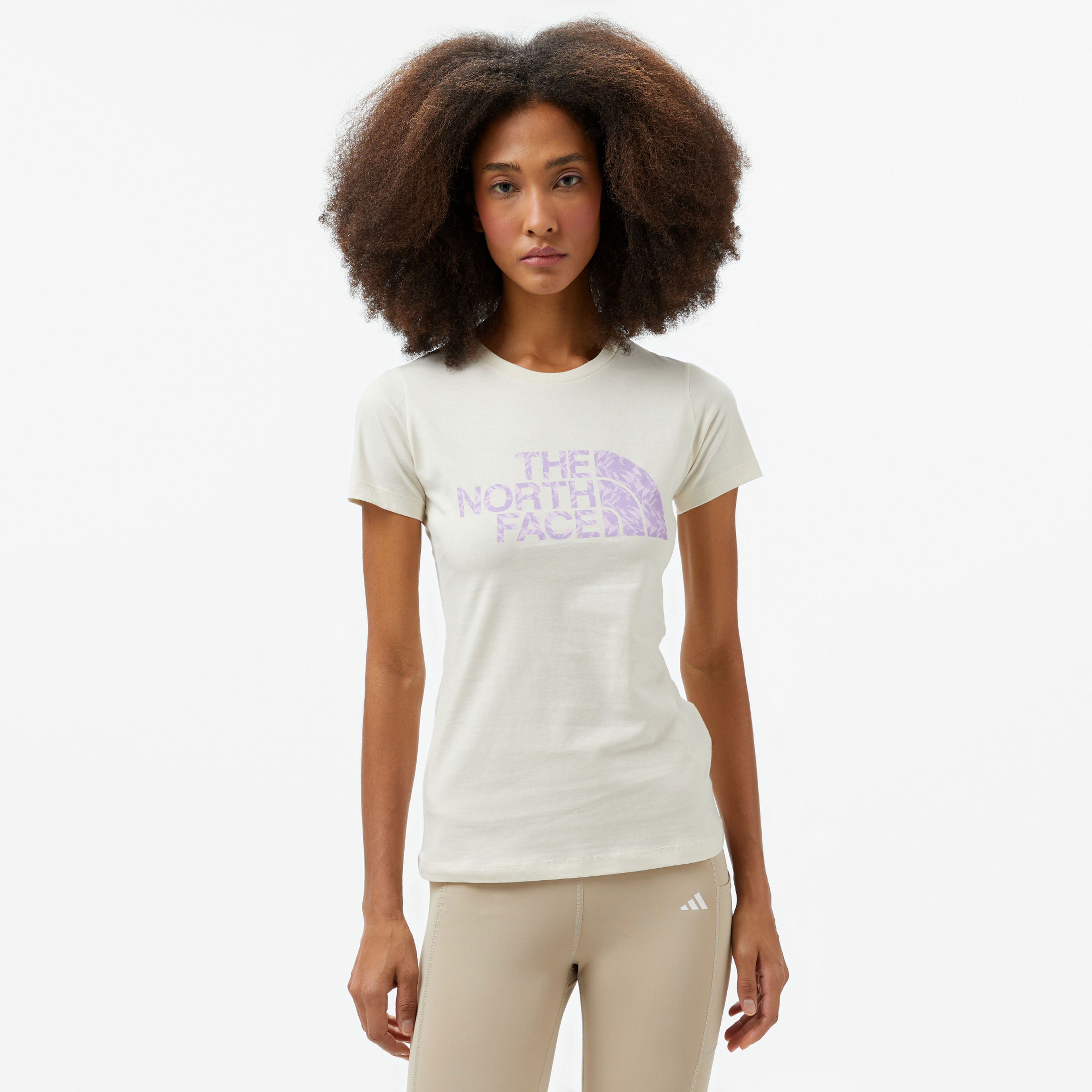 The North Face W S/S Easy Tee Kadın Beyaz T-Shirt