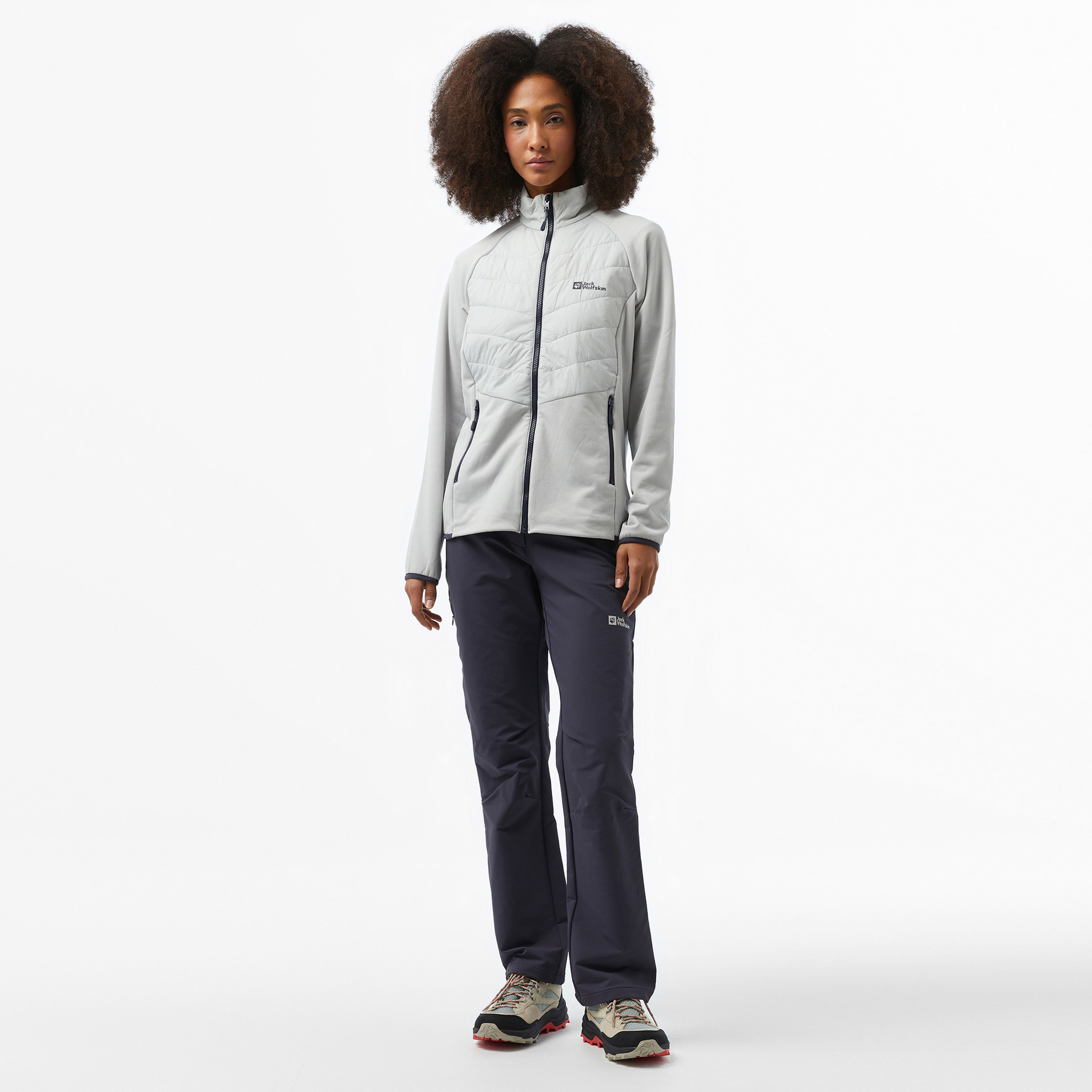 Jack Wolfskin Activate Thermic  W Kadın Gri Pantolon