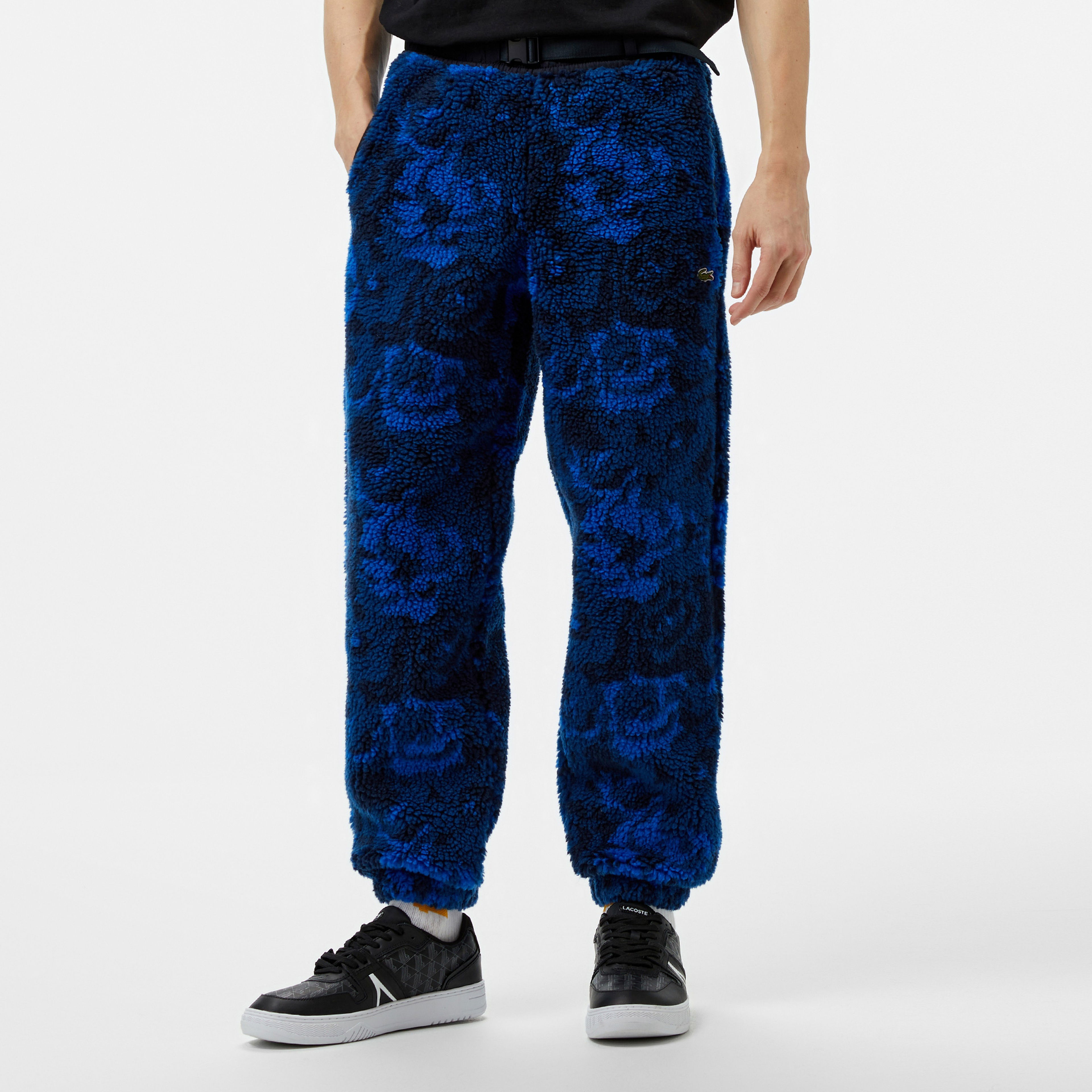 Lacoste Erkek Tapered Fit Desenli Lacivert Eşofman Altı