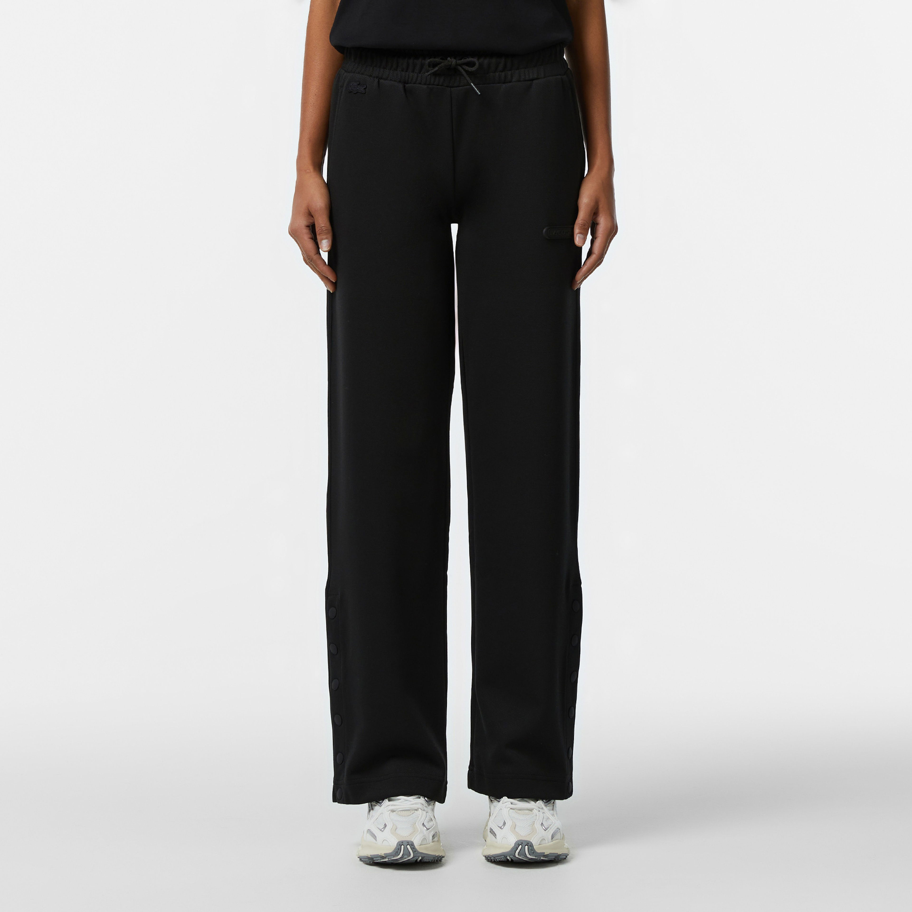 Lacoste Kadın Straight Fit Siyah Eşofman Altı