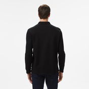 Nautica Erkek Siyah Classic Fit Uzun Kollu Polo