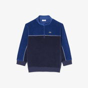 Lacoste Erkek Çocuk Renk Bloklu Lacivert Sweatshirt