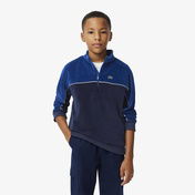 Lacoste Erkek Çocuk Renk Bloklu Lacivert Sweatshirt