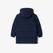 Lacoste Çocuk Kapüşonlu Lacivert Şişme Mont