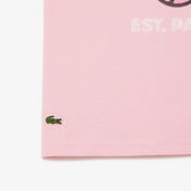 Lacoste Çocuk Baskılı Pembe T-Shirt