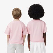 Lacoste Çocuk Baskılı Pembe T-Shirt