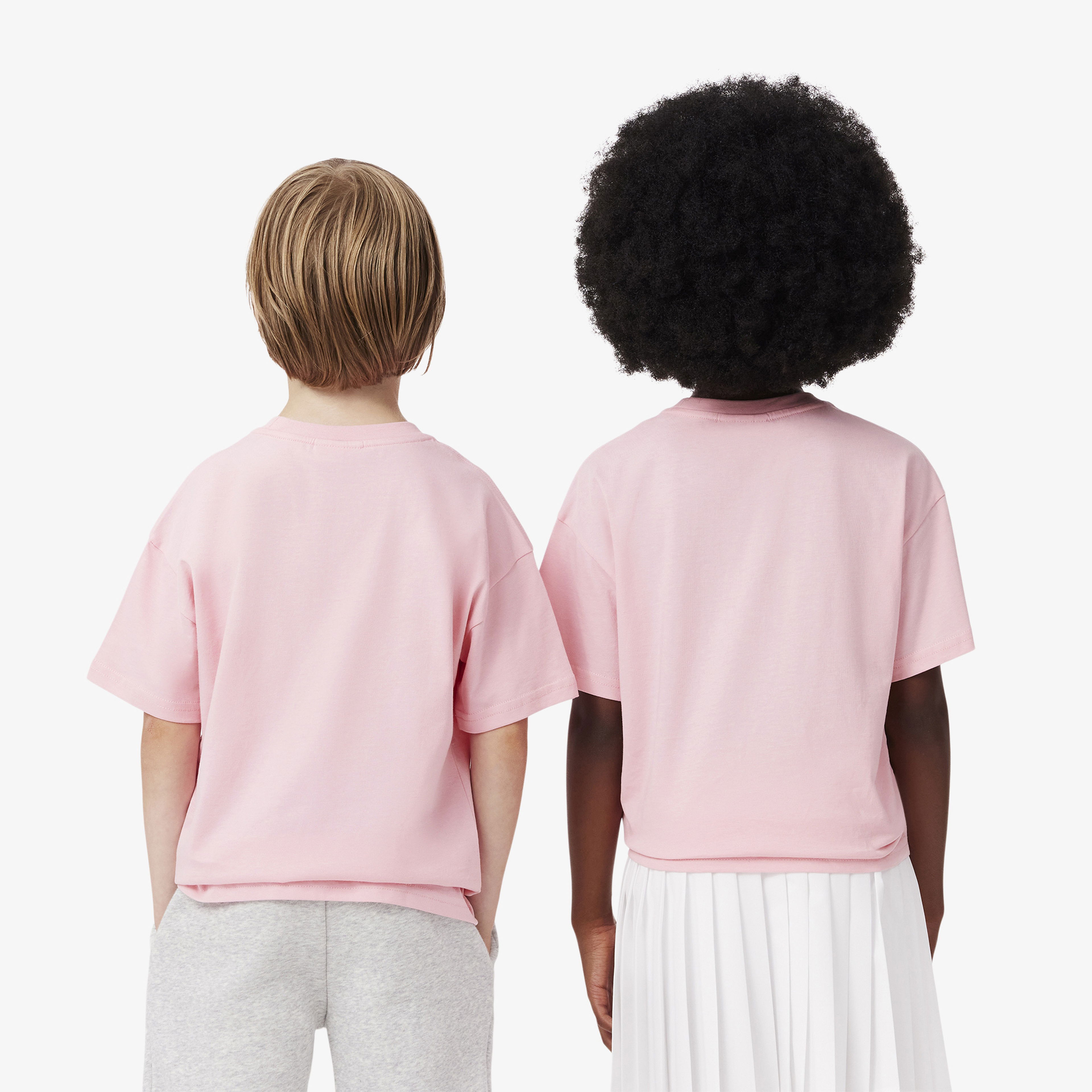 Lacoste Çocuk Baskılı Pembe T-Shirt