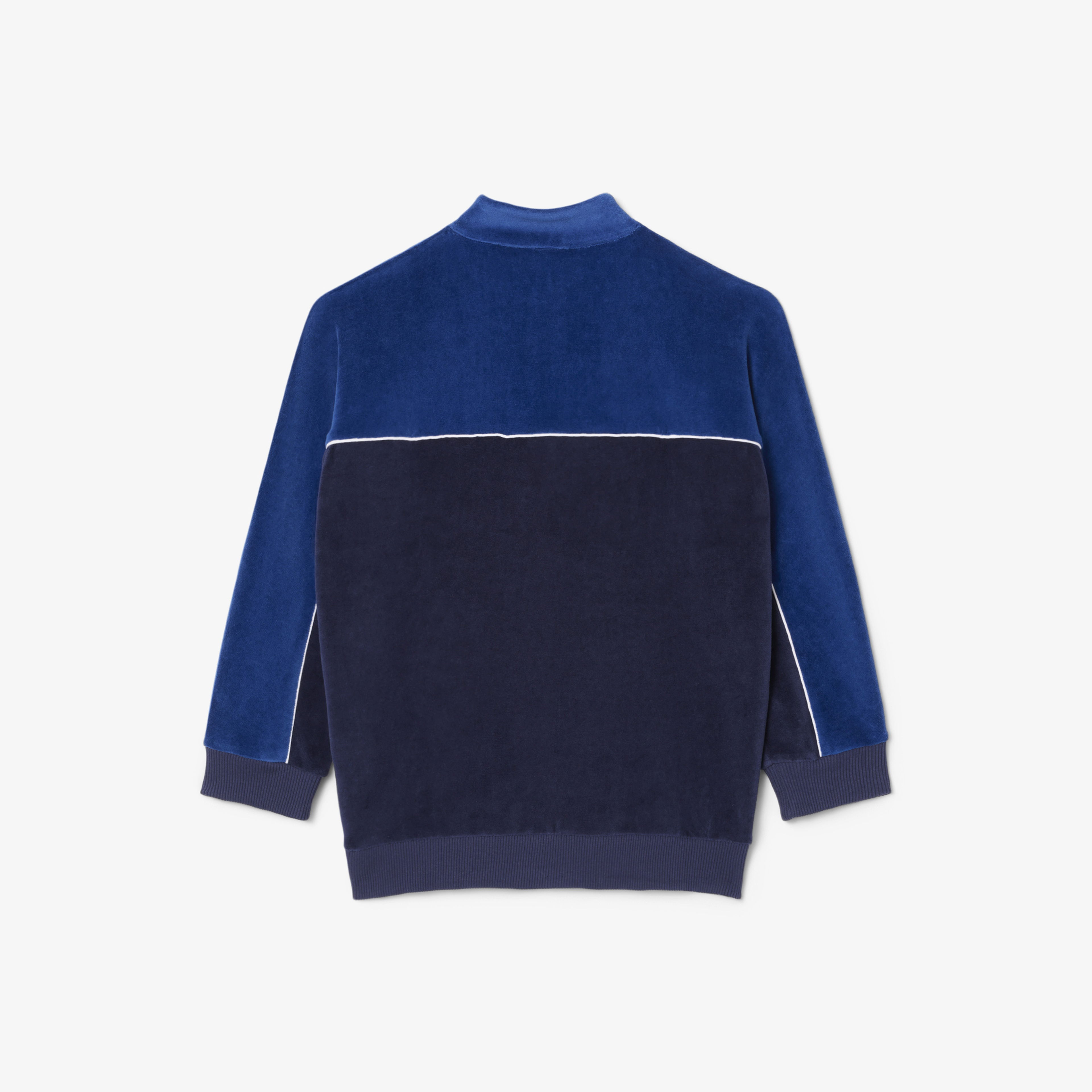 Lacoste Erkek Çocuk Renk Bloklu Lacivert Sweatshirt