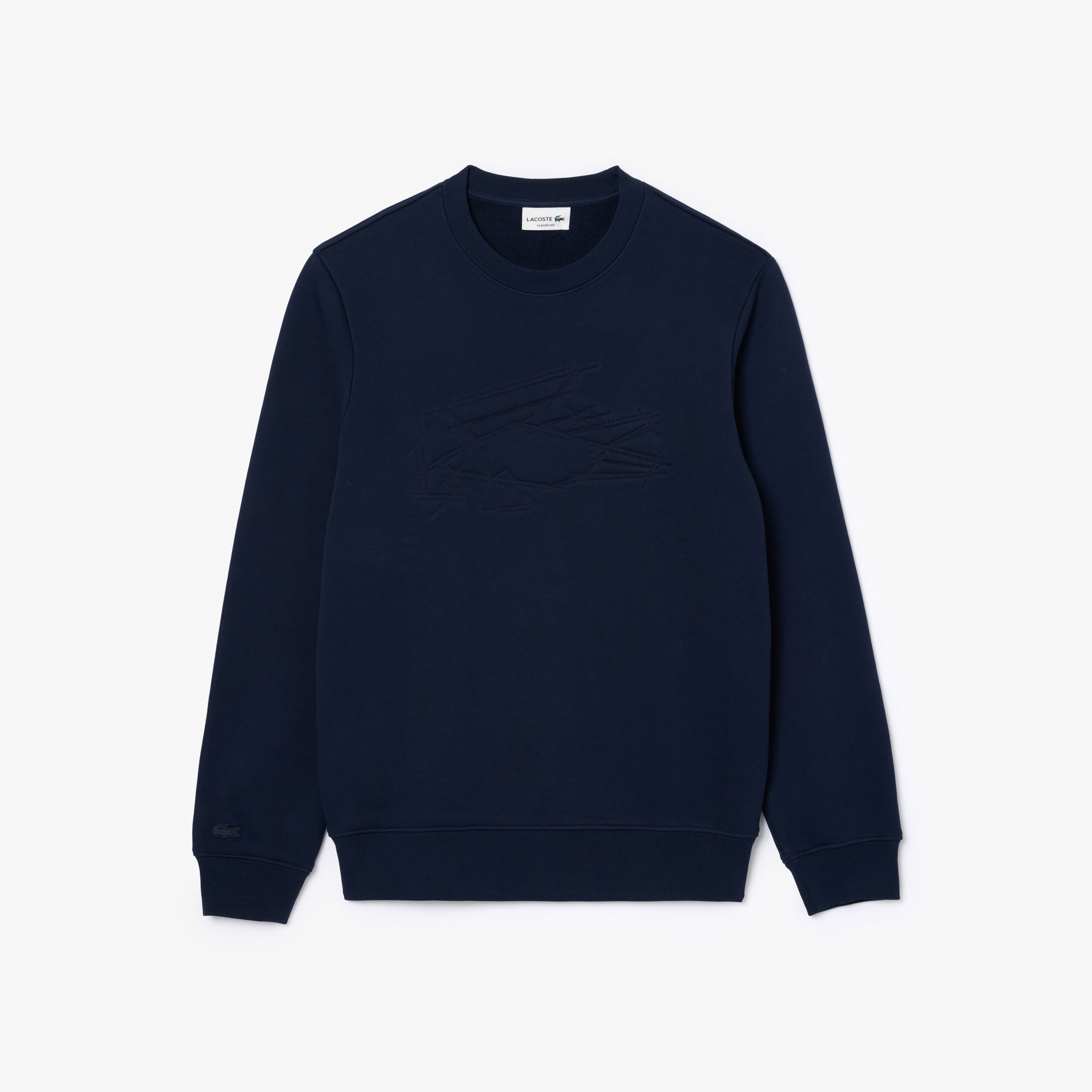 Lacoste Erkek Classic Fit Bisiklet Yaka Lacivert Sweatshirt