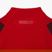 Lacoste X Novak Djokovic Erkek Regular Fit Fermuarlı Renk Bloklu Kırmızı Sweatshirt
