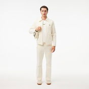 Lacoste Erkek Classic Fit Bisiklet Yaka Baskılı Beyaz T-Shirt