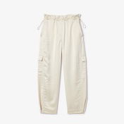Lacoste Kadın Oversize Fit Krem Kargo Pantolon