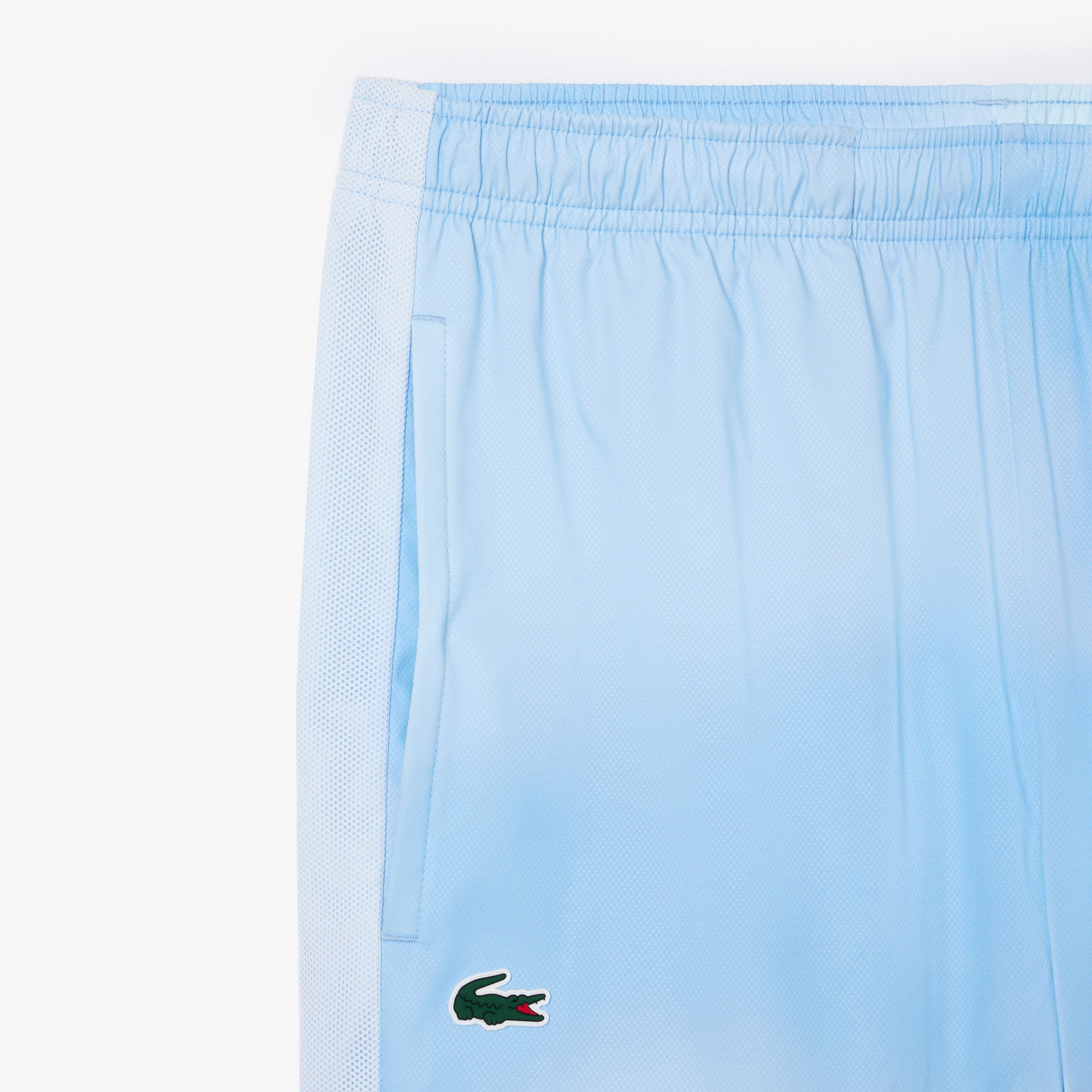 Lacoste x Daniil Medvedev Erkek Regular Fit Dik Yaka Desenli Mavi Eşofman Takımı