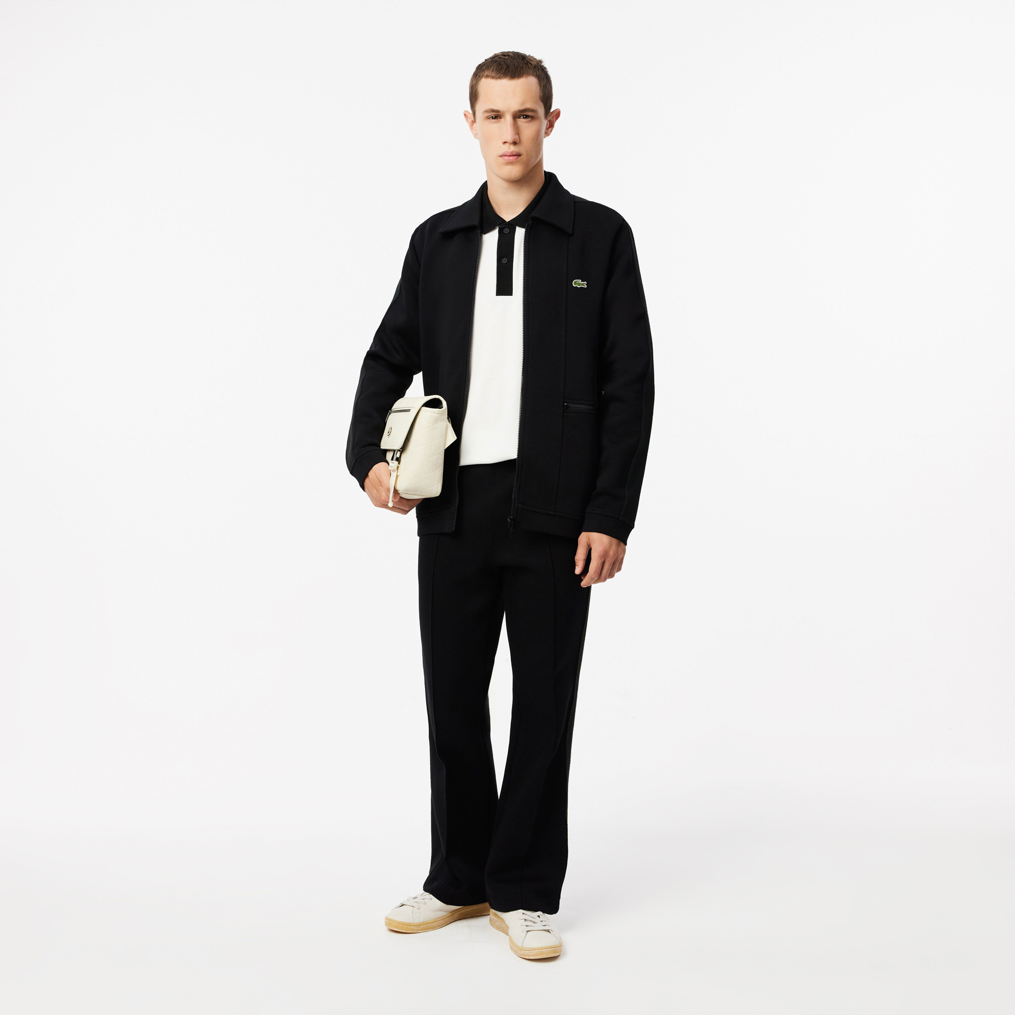 Lacoste Erkek Regular Fit Fermuarlı Siyah Sweatshirt