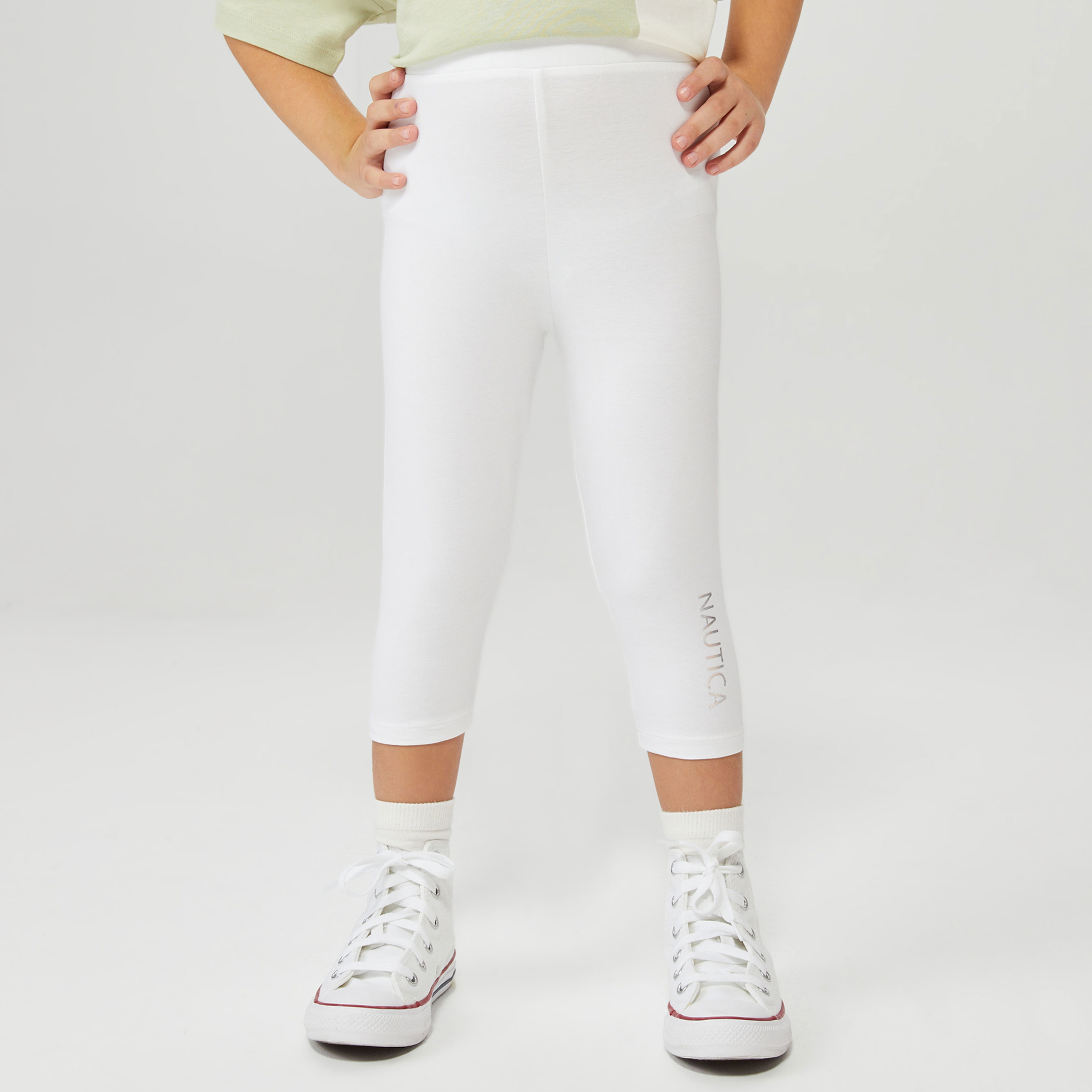 NAUTICA KIZ ÇOCUK BEYAZ SLIM FIT EŞOFMAN ALTI
