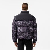 Lacoste Erkek Desenli Siyah Şişme Mont
