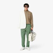 Lacoste Erkek Regular Fit Dik Yaka Kahverengi Yağmurluk
