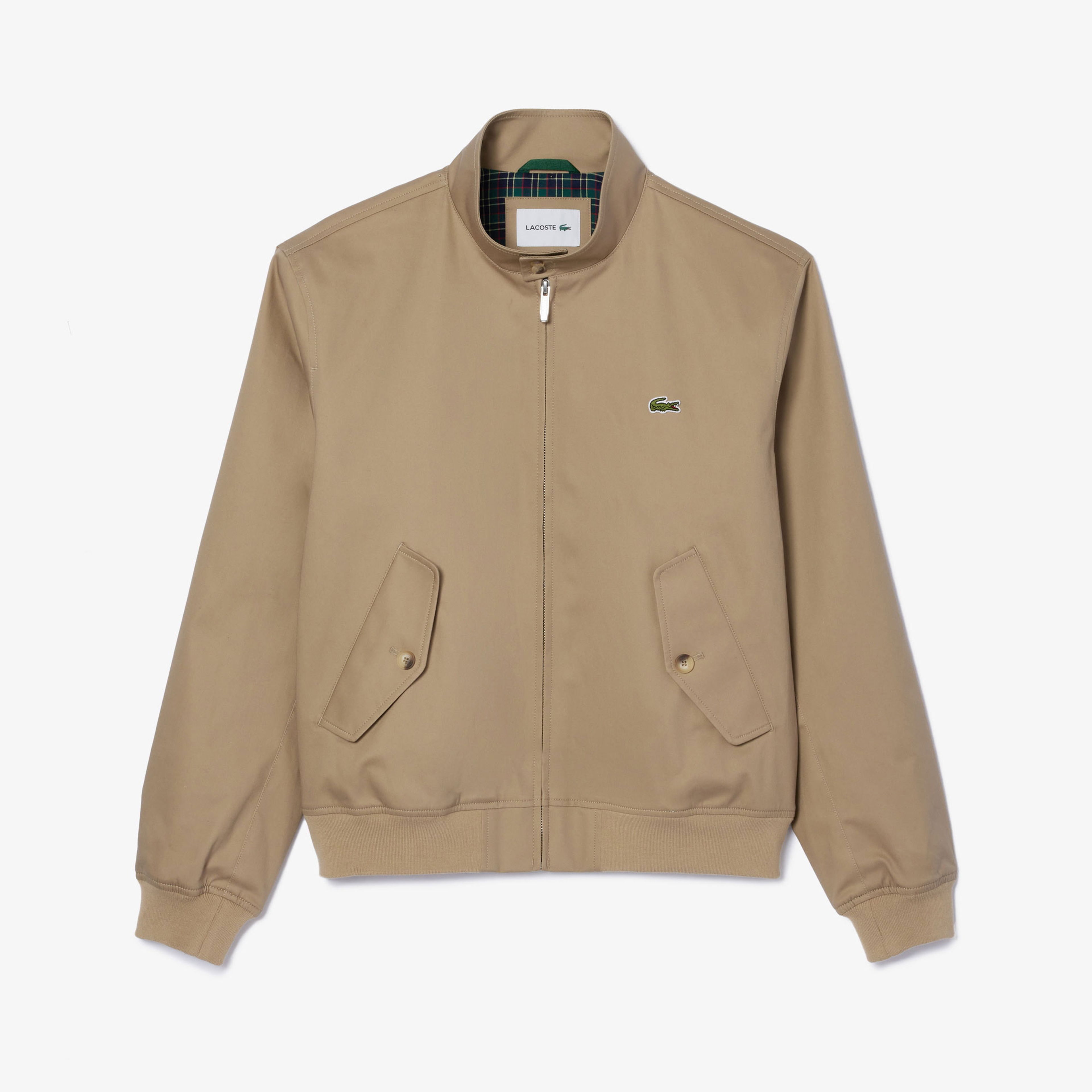 Lacoste Erkek Regular Fit Dik Yaka Kahverengi Yağmurluk