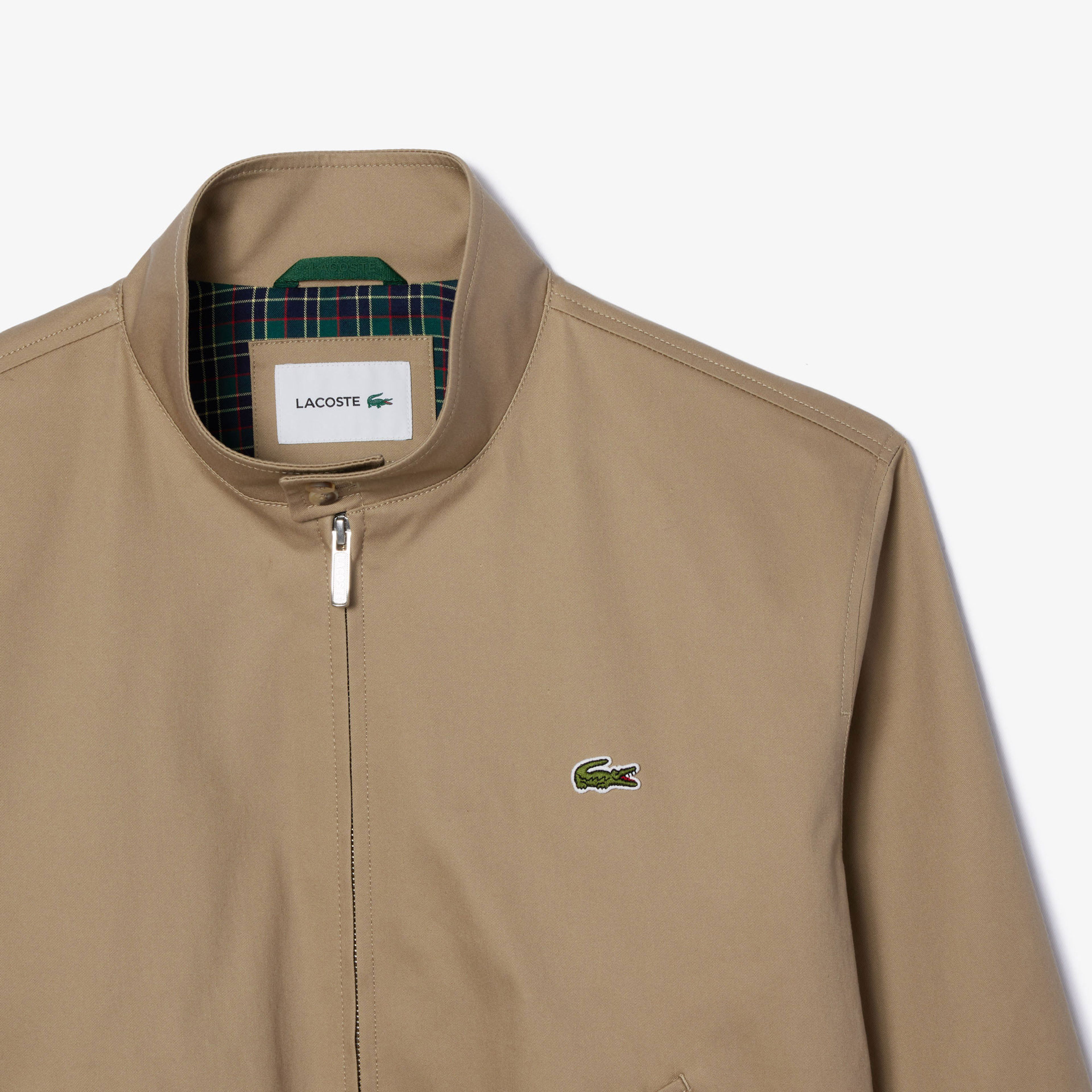 Lacoste Erkek Regular Fit Dik Yaka Kahverengi Yağmurluk