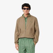 Lacoste Erkek Regular Fit Dik Yaka Kahverengi Yağmurluk