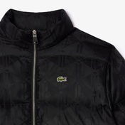 Lacoste Erkek Dik Yaka Monogram Siyah Mont