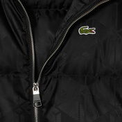 Lacoste Erkek Dik Yaka Monogram Siyah Mont