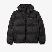 Lacoste Erkek Relaxed Fit Kapüşonlu Siyah Şişme Mont