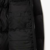 Lacoste Erkek Relaxed Fit Kapüşonlu Siyah Şişme Mont
