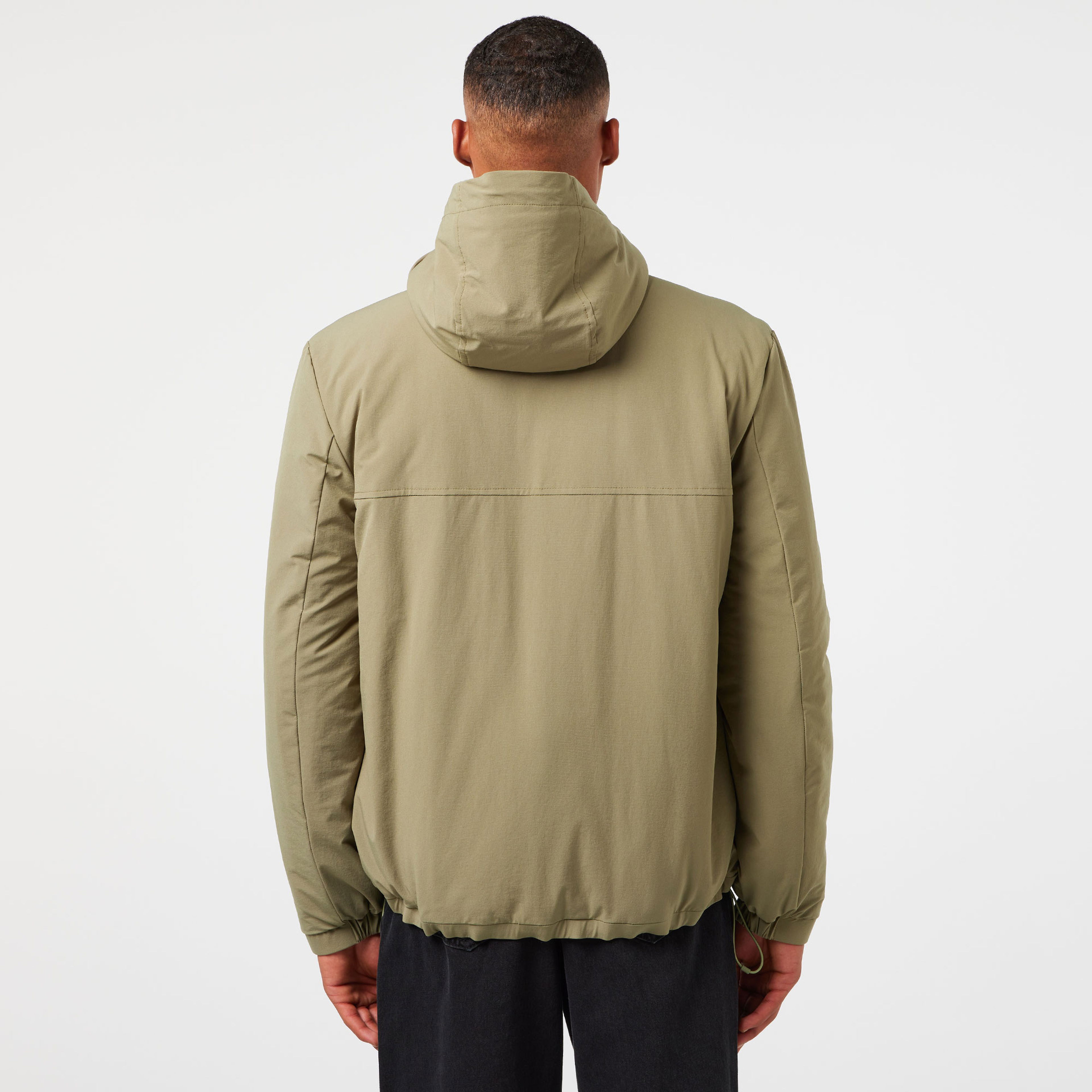 Lacoste Erkek Relaxed Fit Kapüşonlu Yeşil Yağmurluk