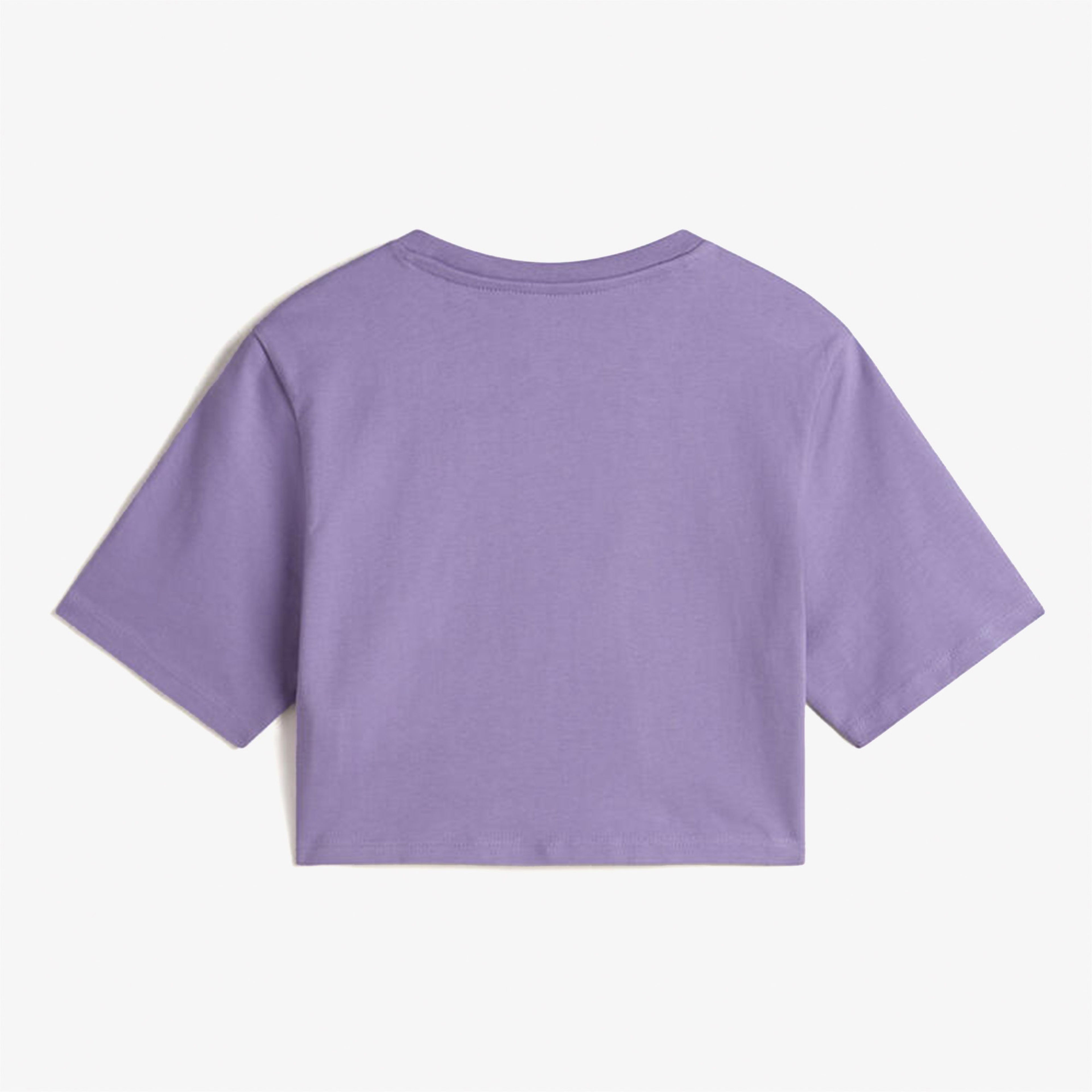 Vans W Style 76 ii Crew Crop Ss Kadın Mor T-Shirt