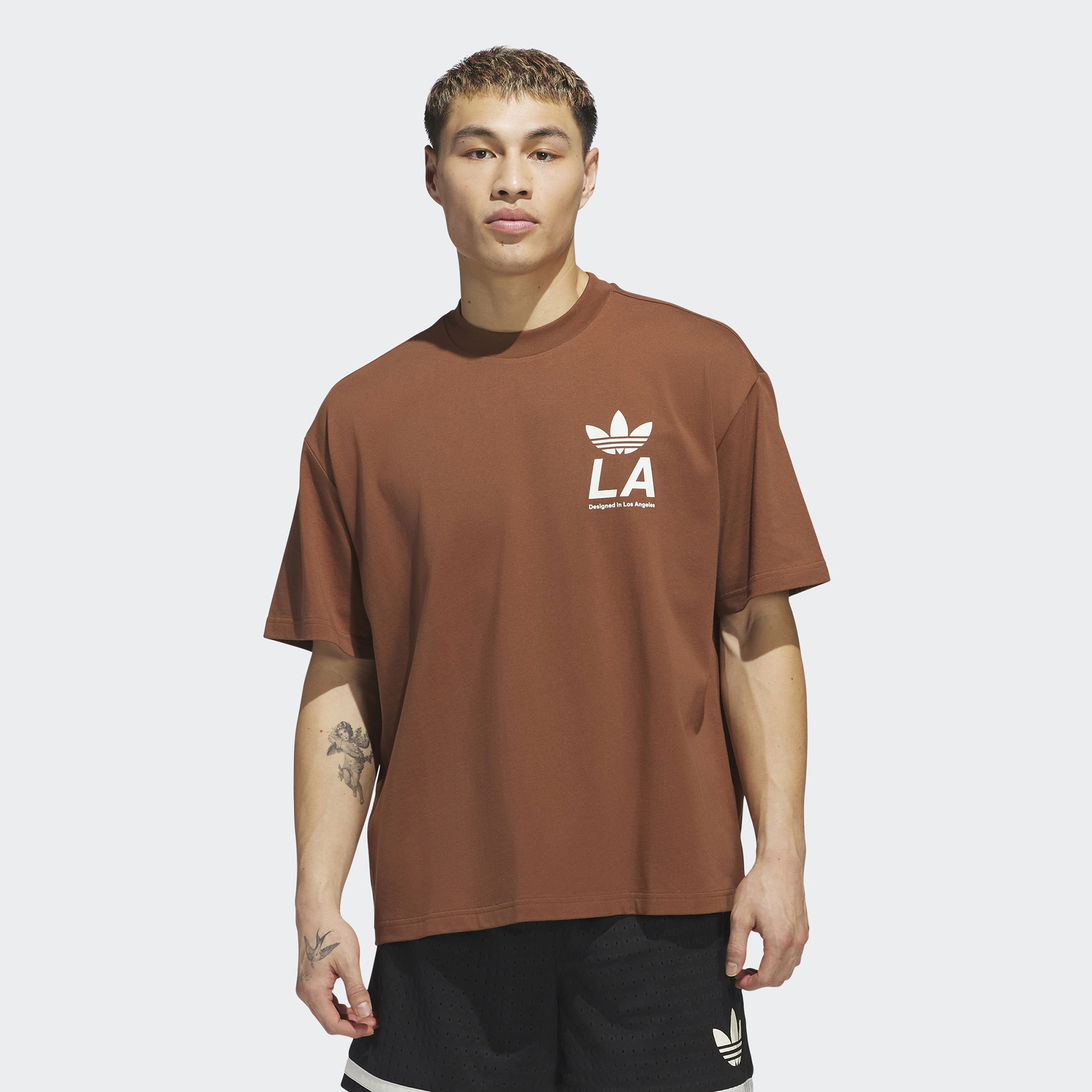 adidas Adı Sd Ball Net Kahverengi Erkek T-Shirt