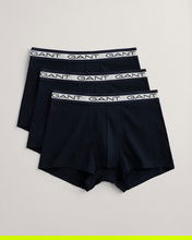 GANT Erkek Lacivert Slim Fit Logolu 3'lü  Boxer