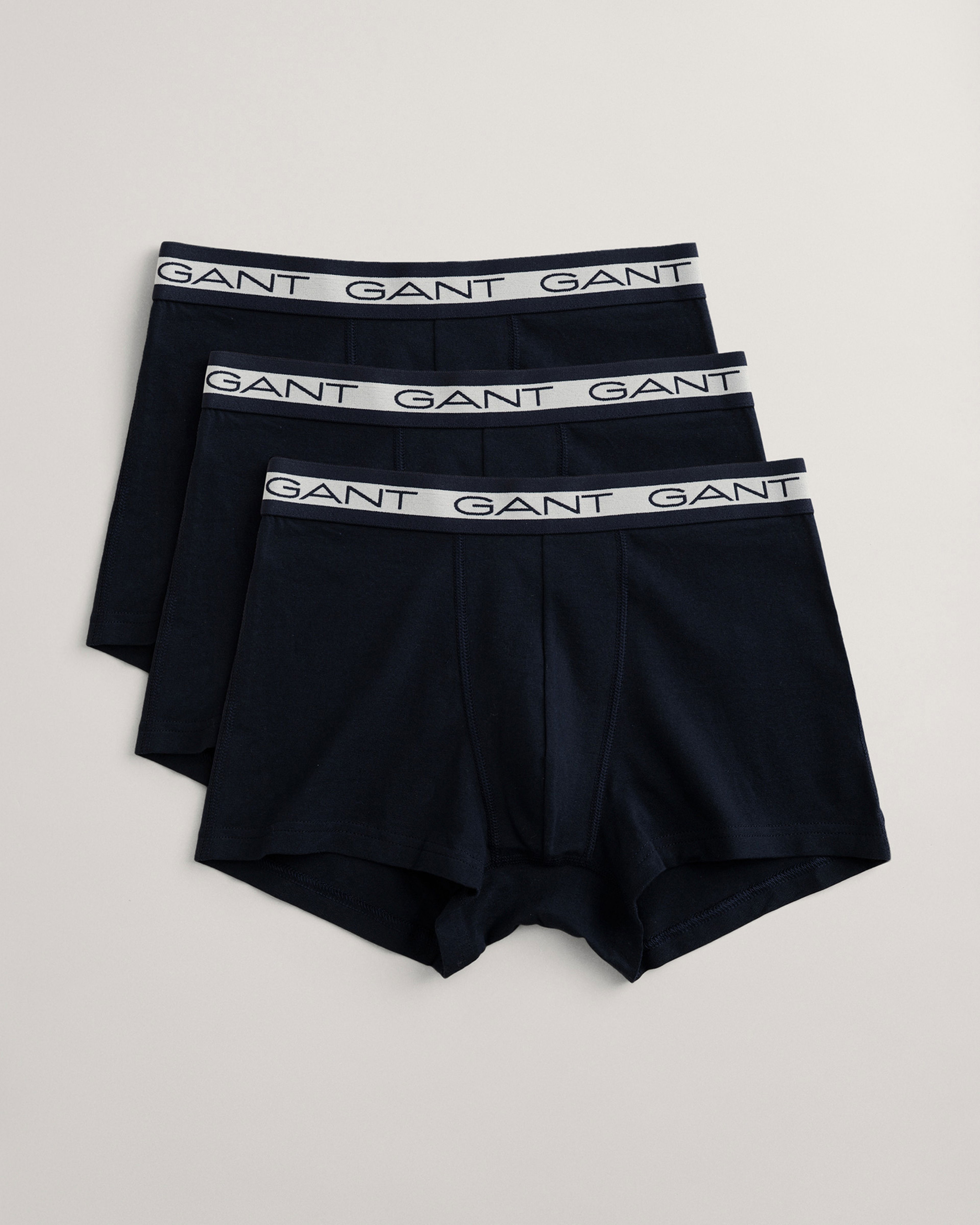 GANT Erkek Lacivert Slim Fit Logolu 3'lü  Boxer
