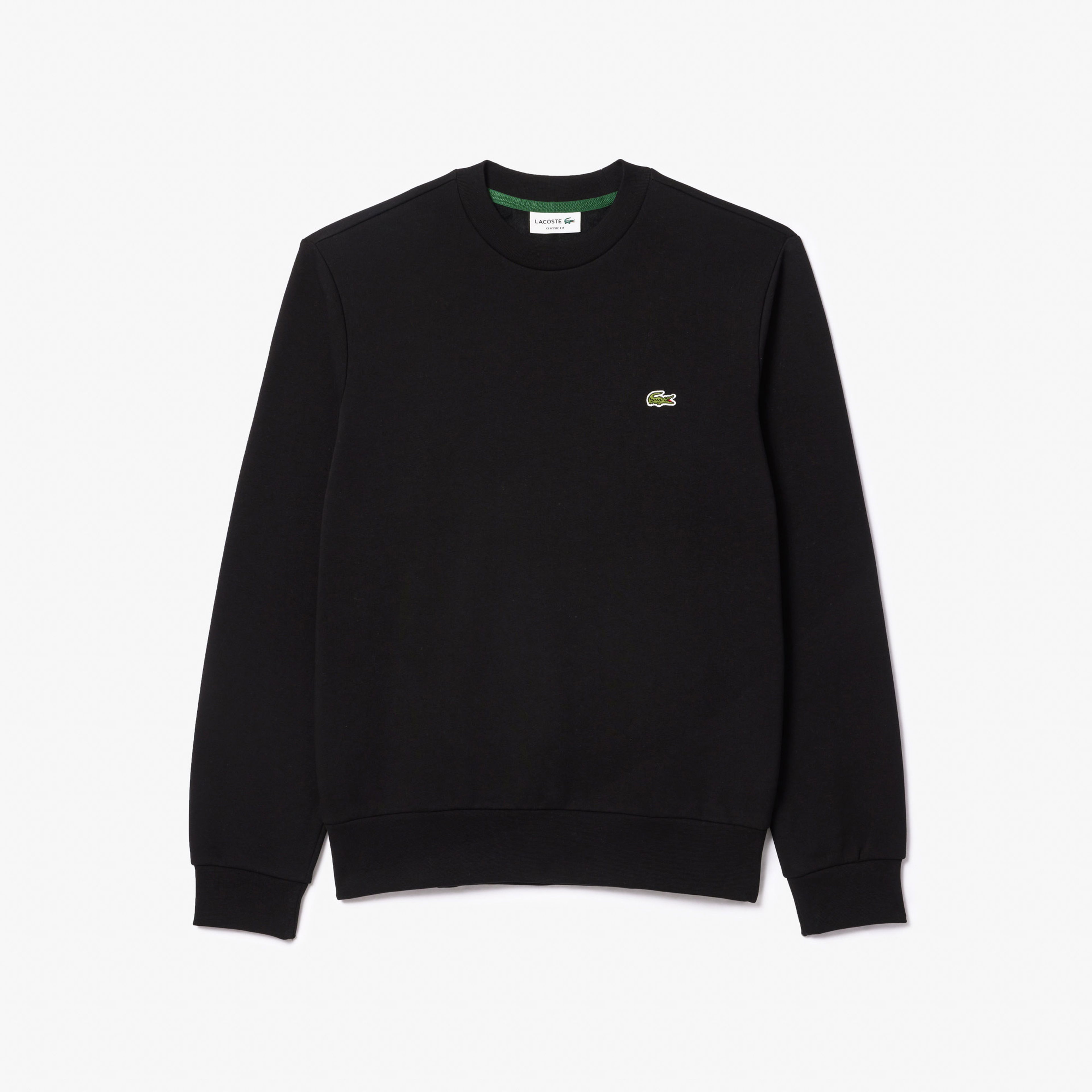 Lacoste Classic Fit Bisiklet Yaka Erkek Siyah Sweatshirt