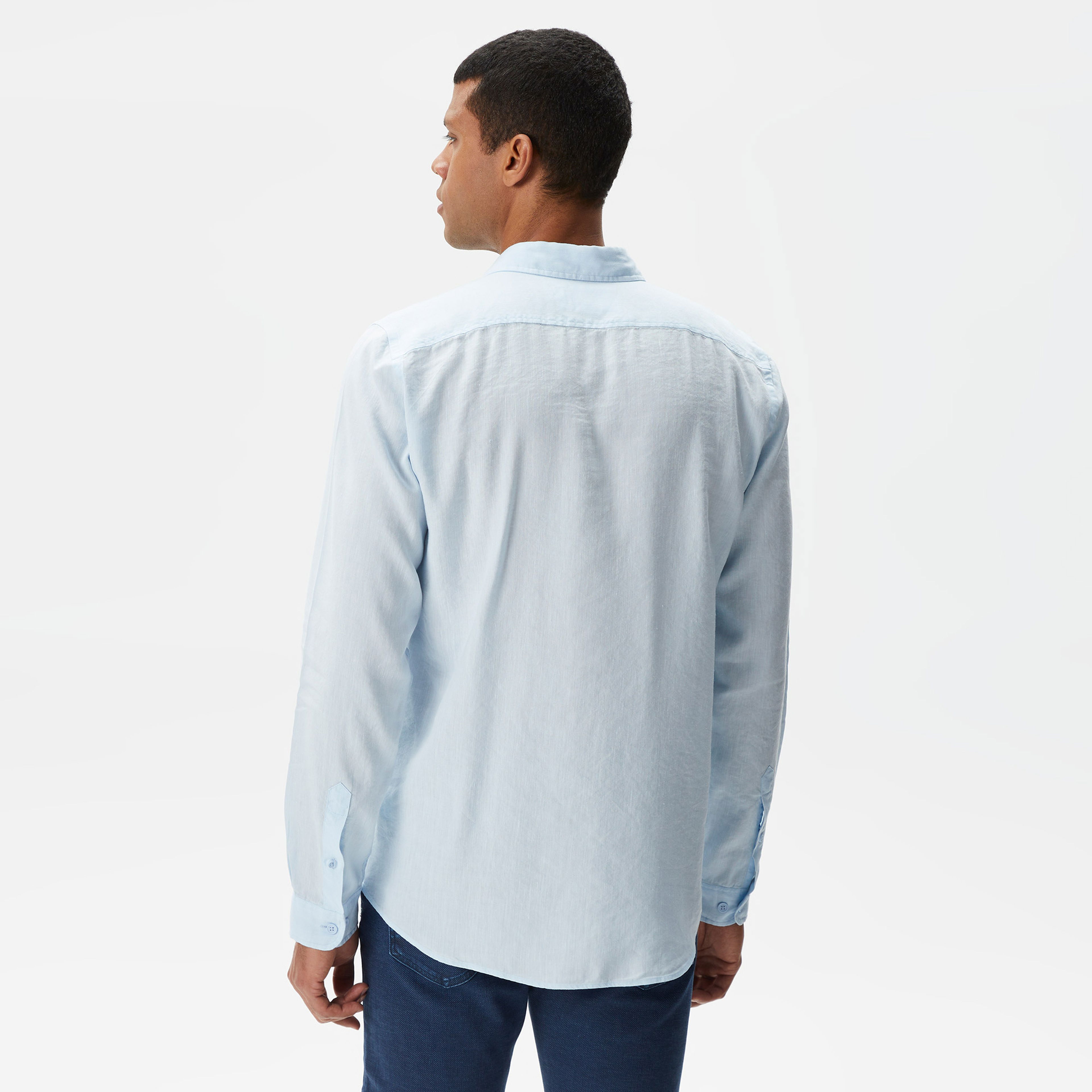 Lacoste Erkek Slim Fit Mavi Gömlek
