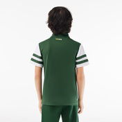 Lacoste Çocuk Renk Bloklu Yeşil Polo