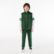 Lacoste Çocuk Renk Bloklu Yeşil Polo