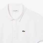 Lacoste Kadın Slim Fit Beyaz Polo