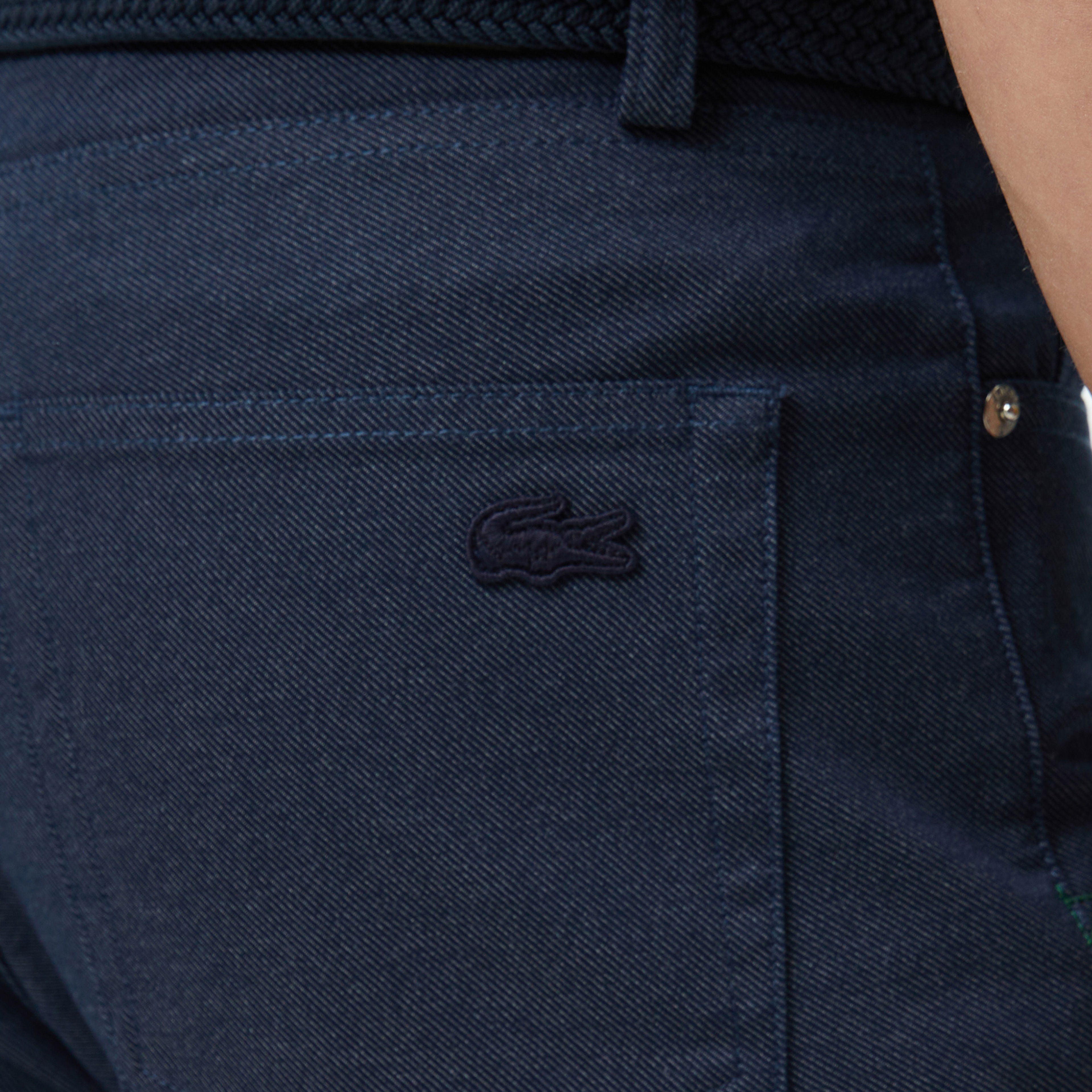 Lacoste Erkek Slim Fit Denim Lacivert Pantolon