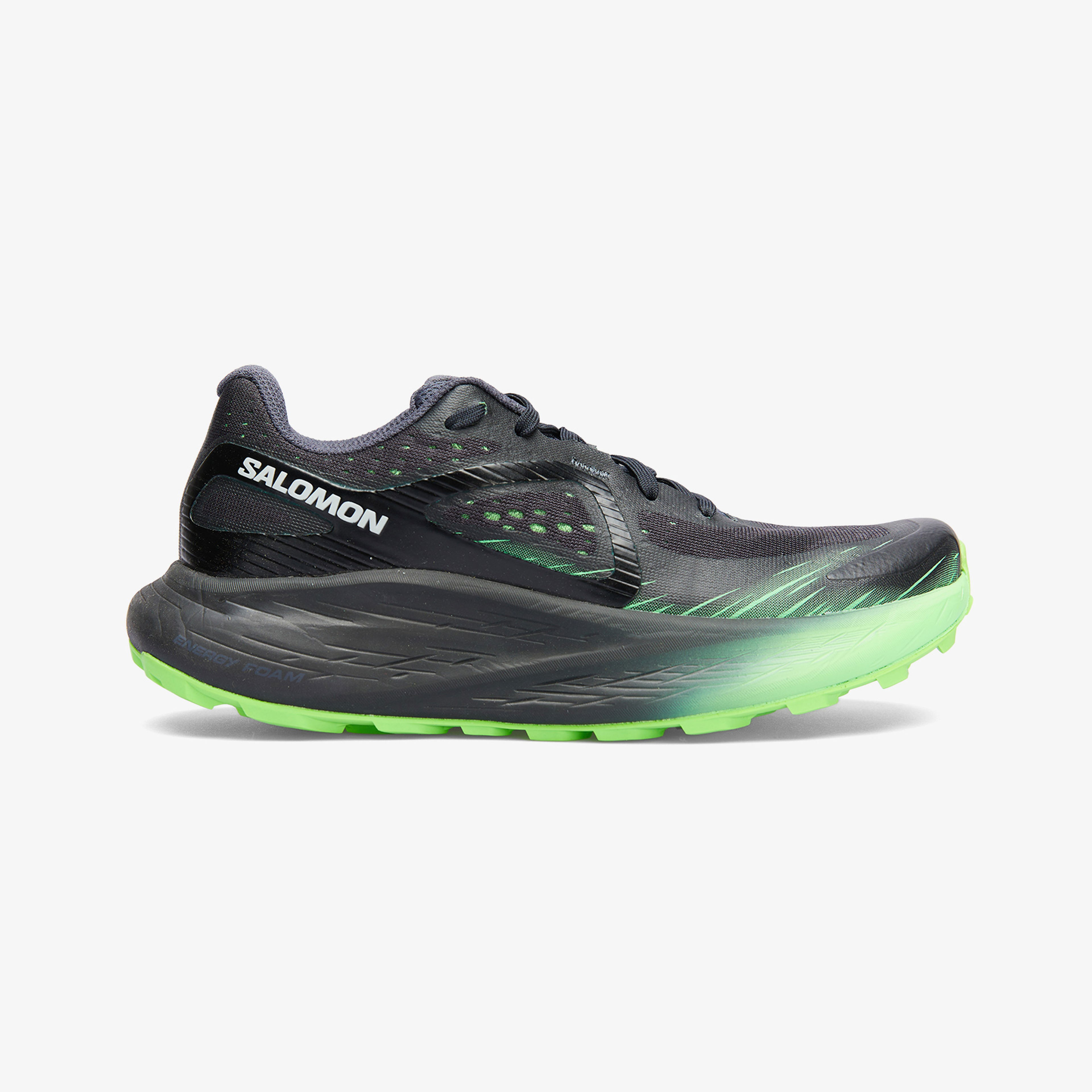 Salomon Glide Max Erkek Siyah/Yeşil Koşu Ayakkabısı