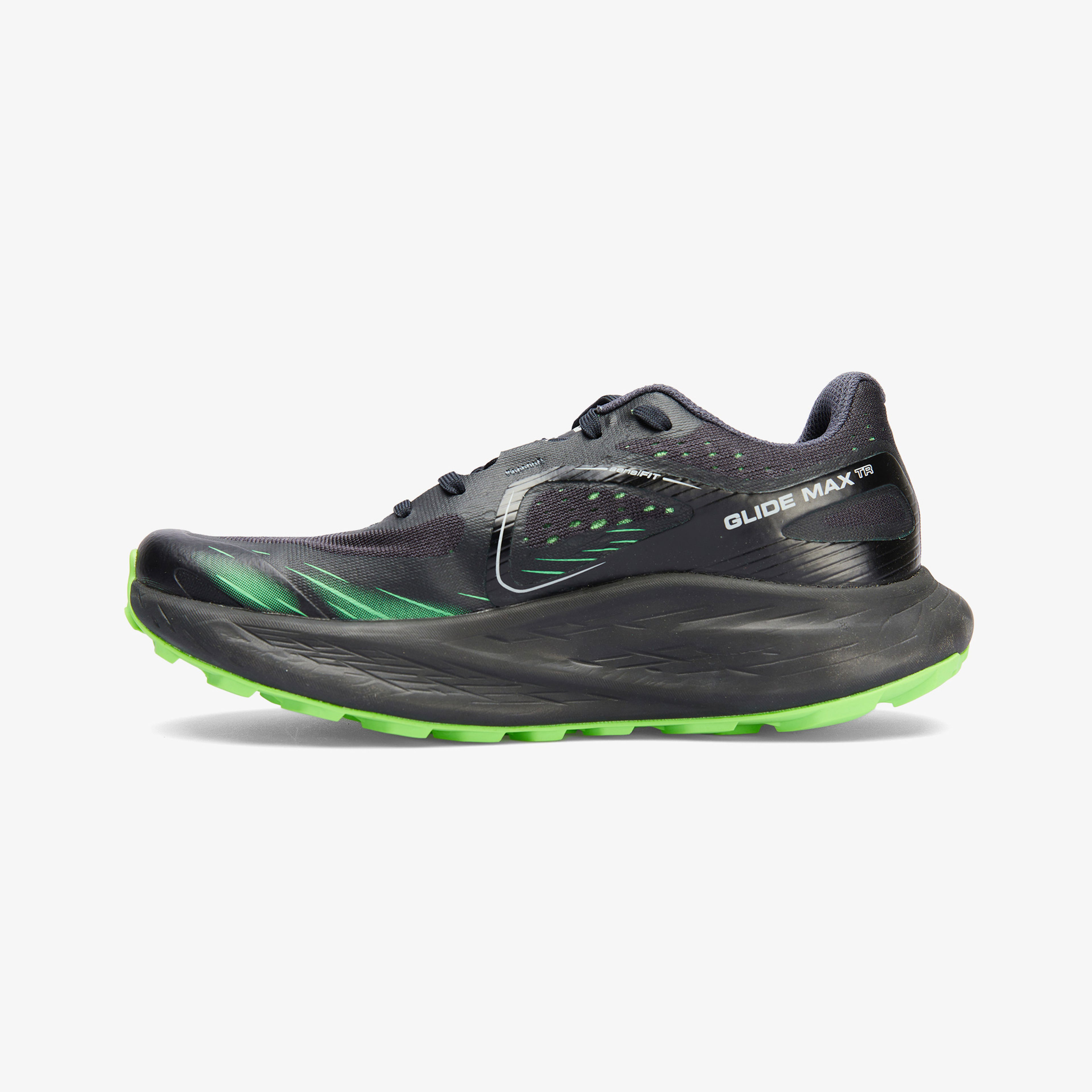 Salomon Glide Max Erkek Siyah/Yeşil Koşu Ayakkabısı