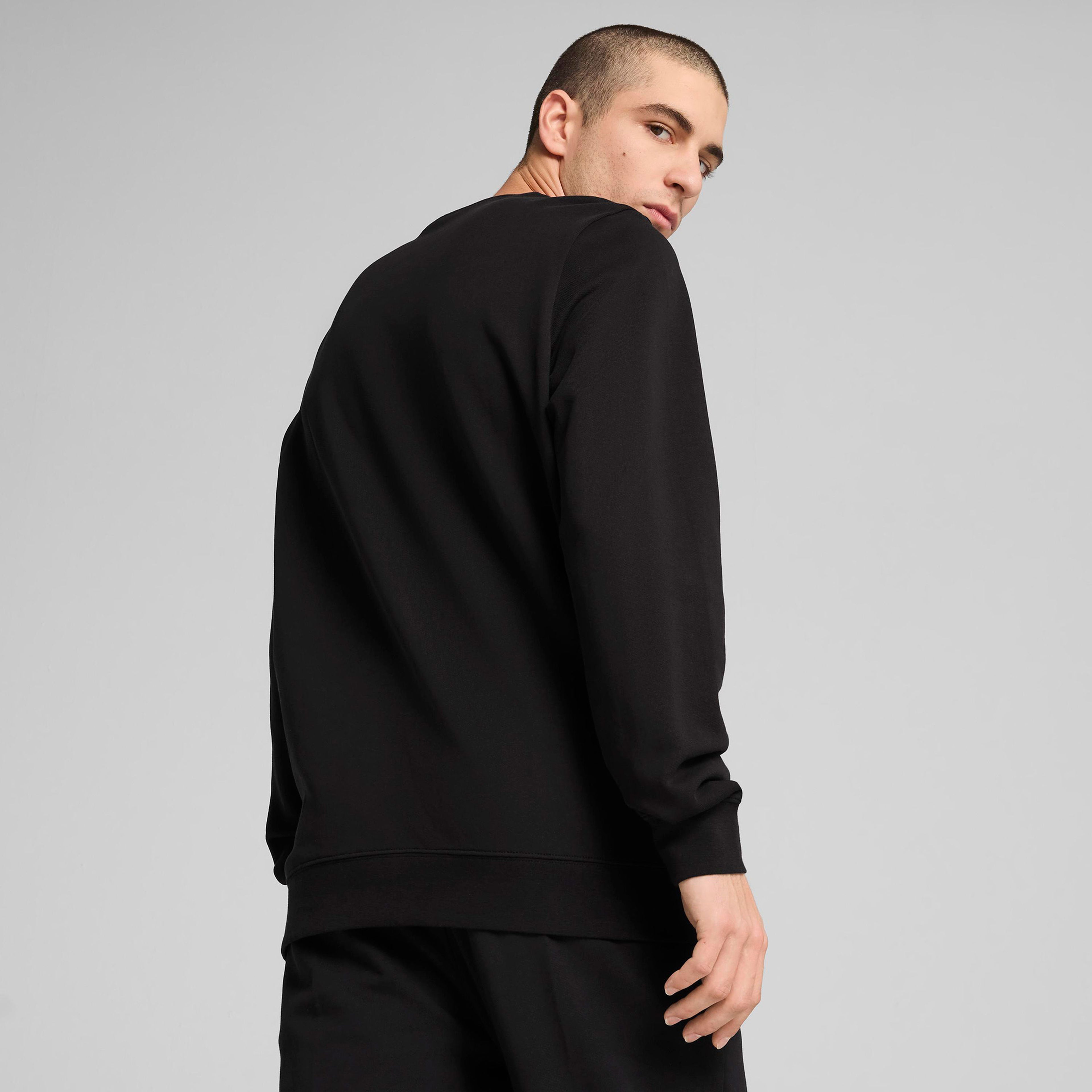 Puma Ess Elevated Crew Tr Erkek Siyah Sweatshirt