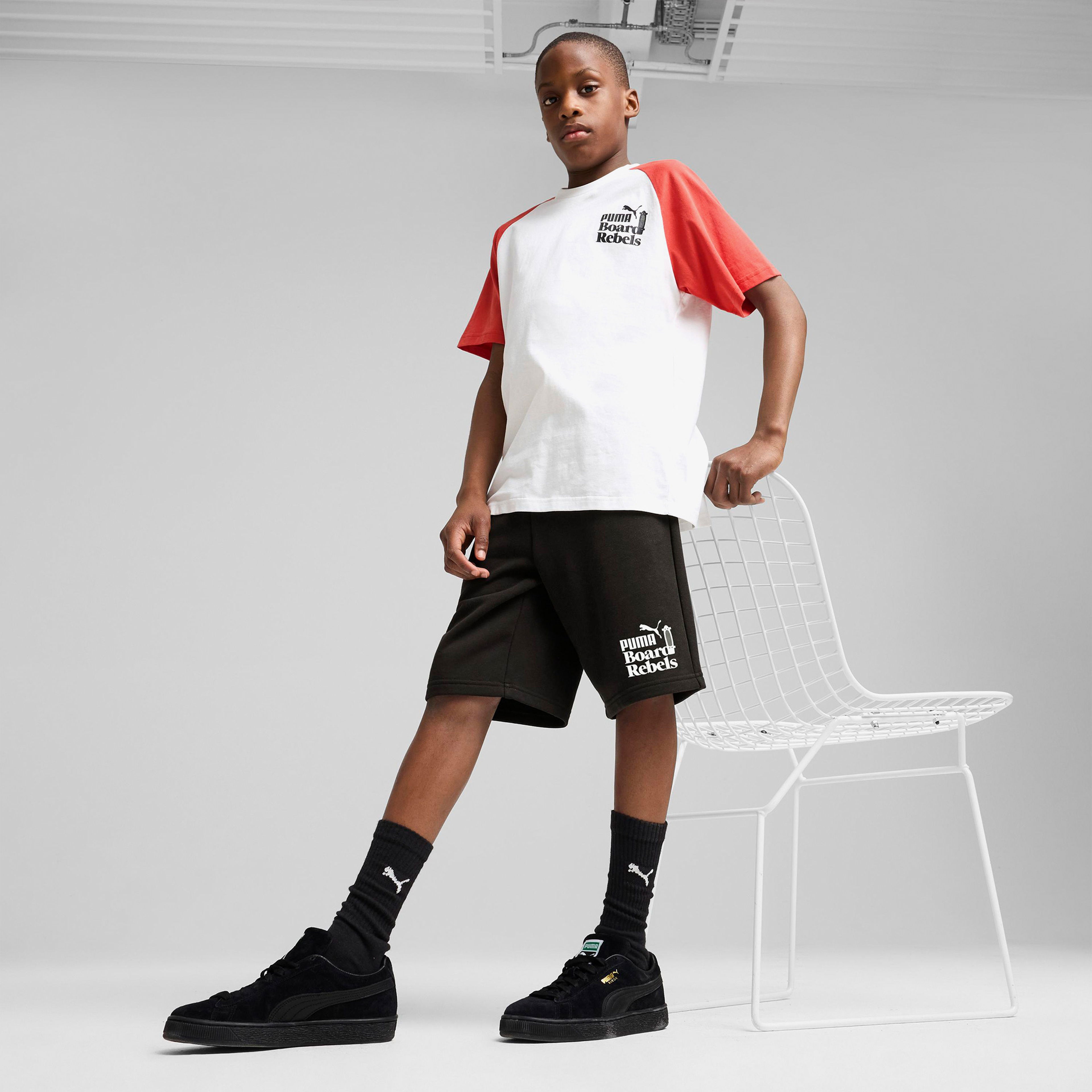 Puma Mid90S Long Çocuk Siyah Şort